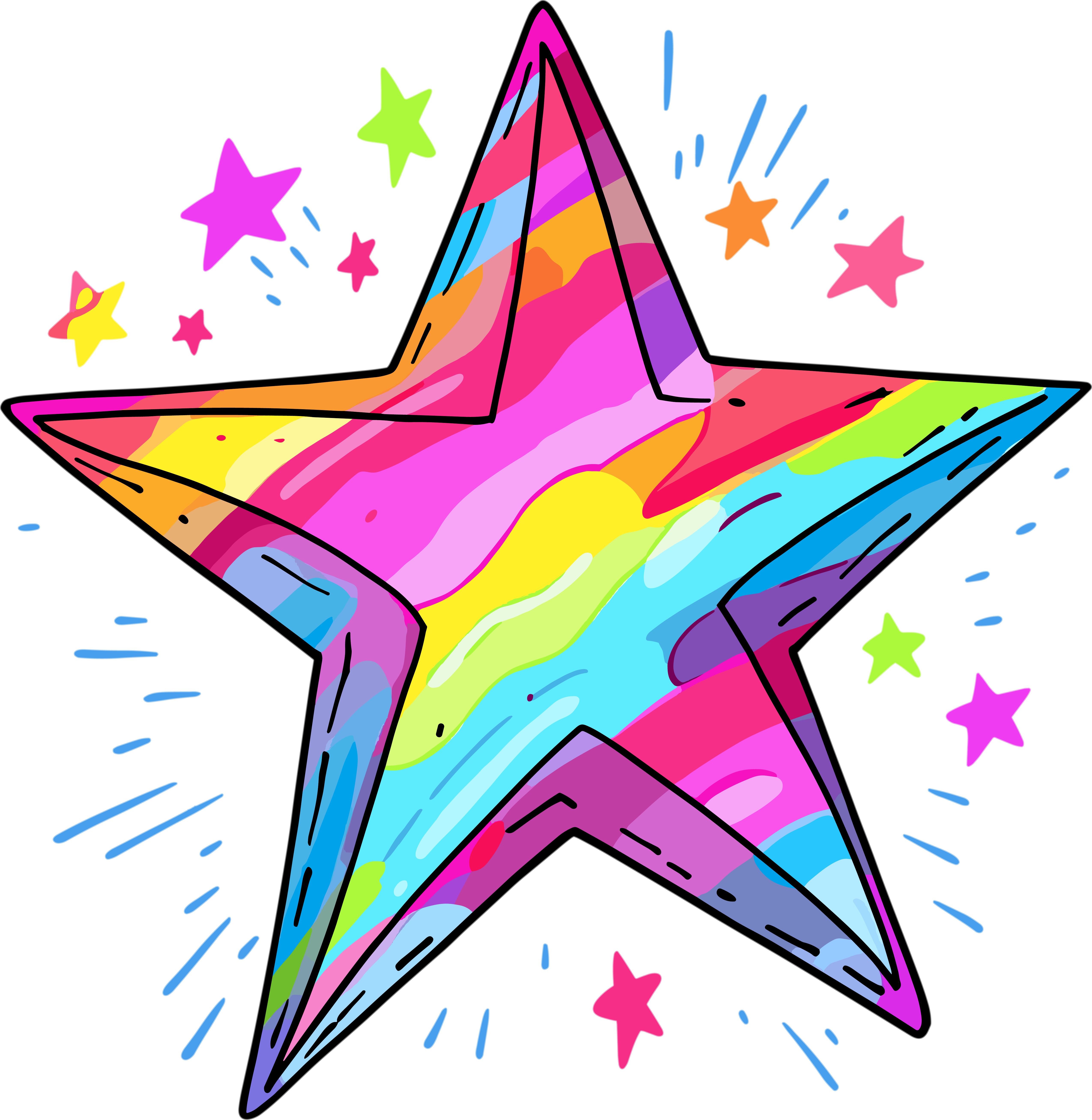 Pentagram icon PNG material