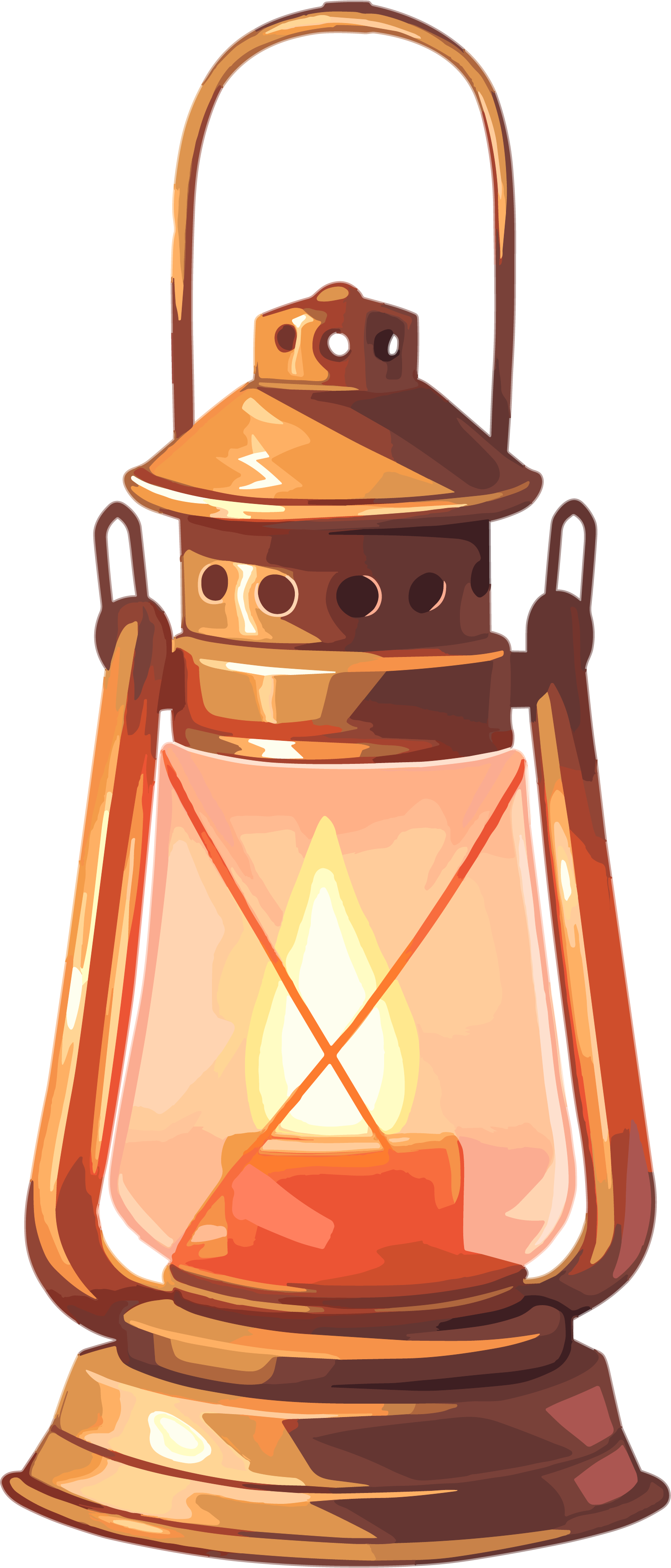 Candle lamp commercial illustration design