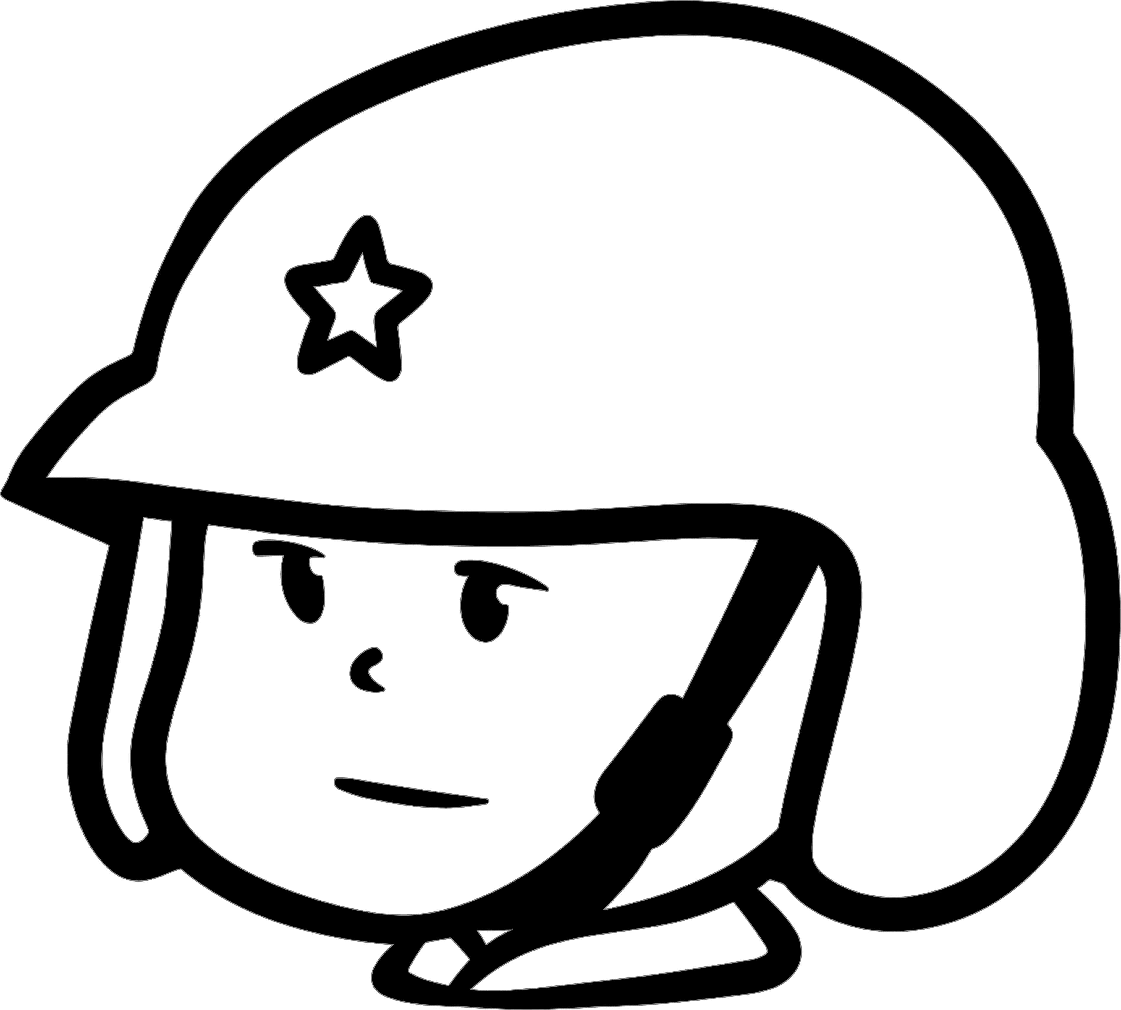 Simple and beautiful sketch of Lei Feng