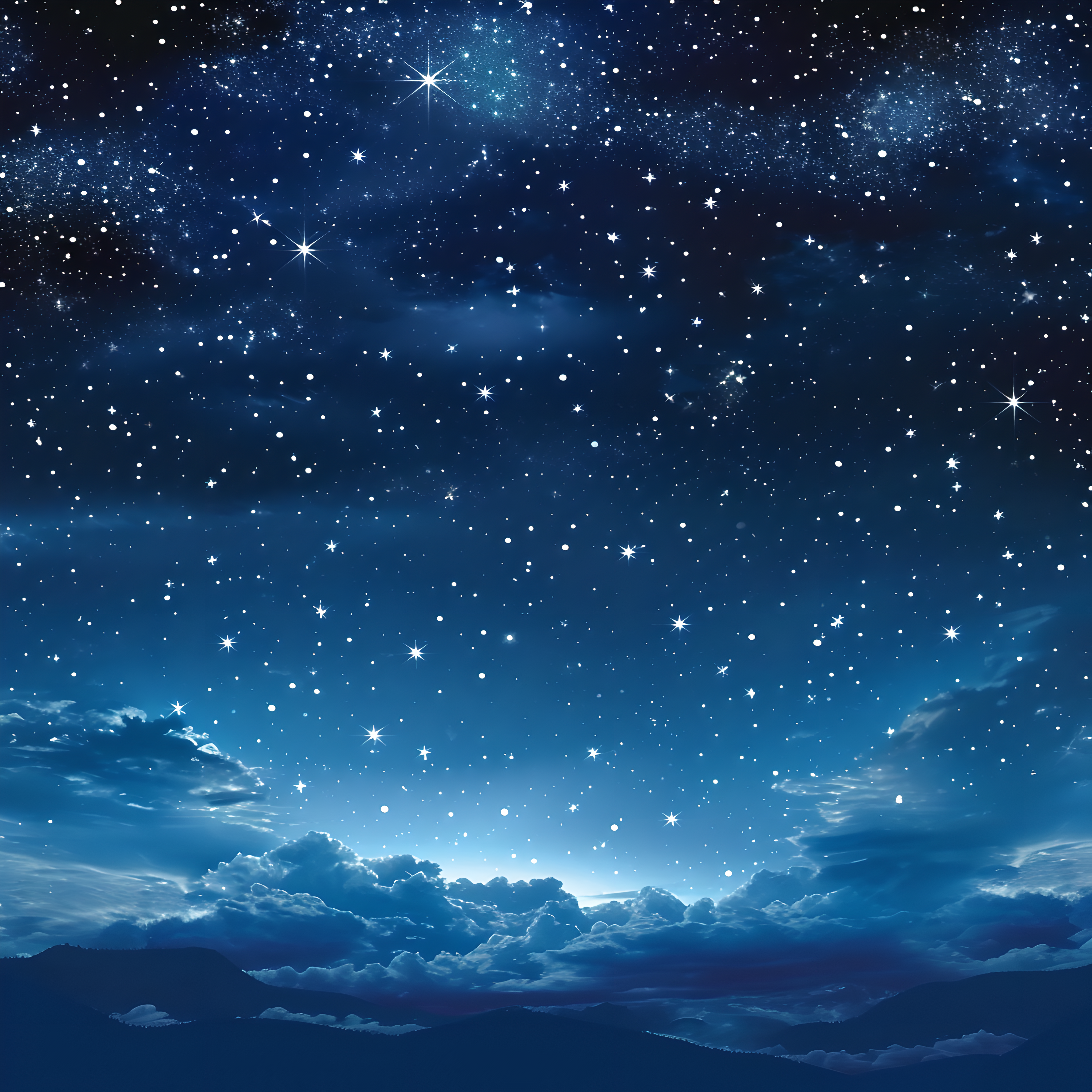 Night sky background elements