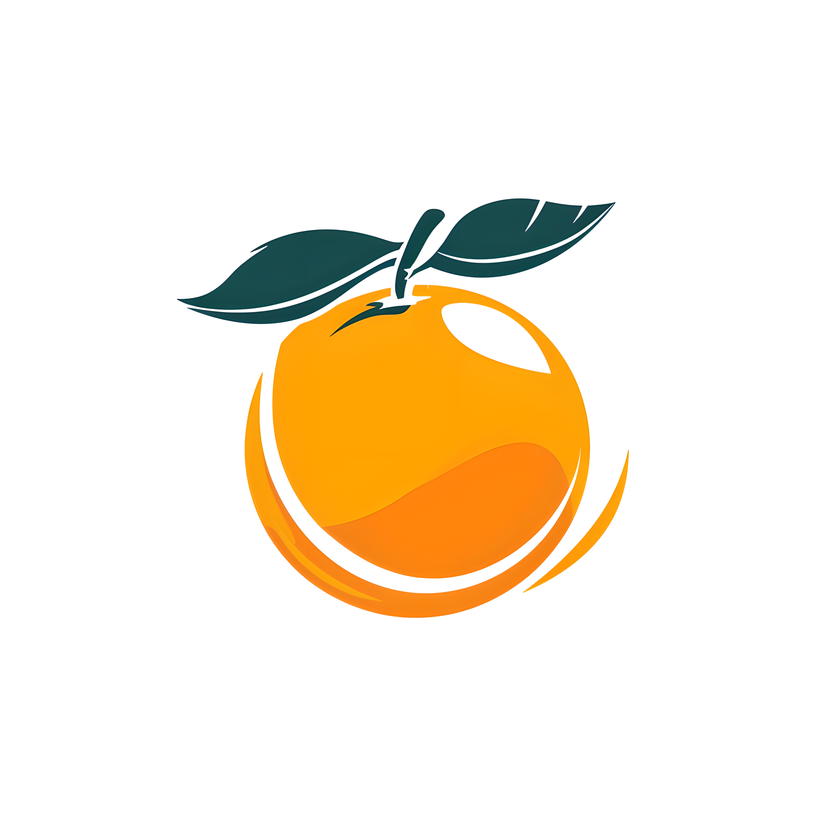 High-definition graphic material of orange logo