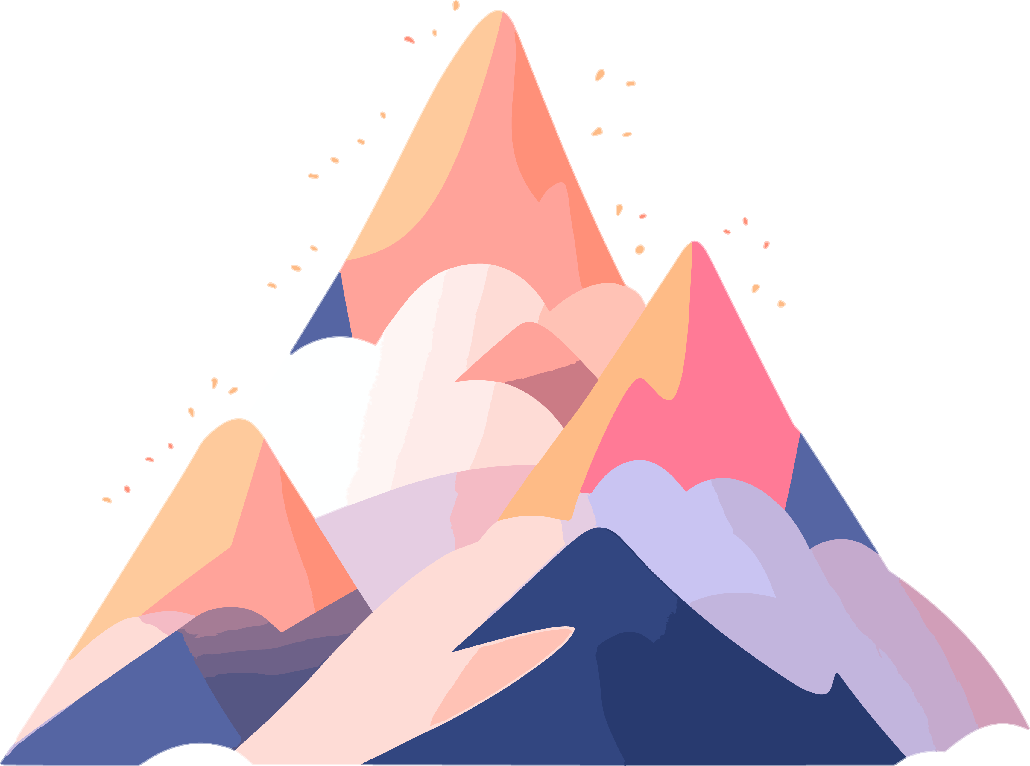 Mountain cartoon illustration design
