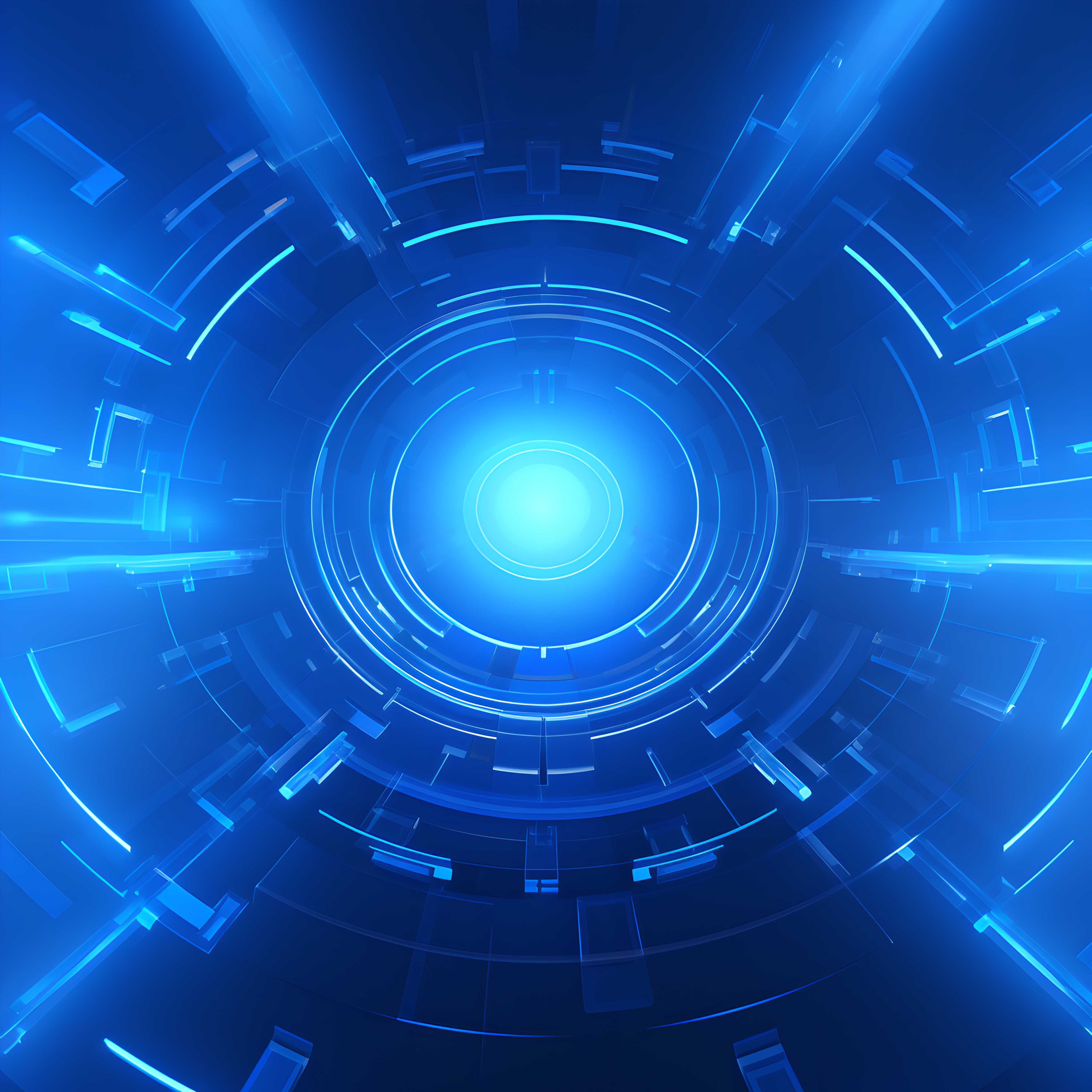 Blue technology background commercial elements