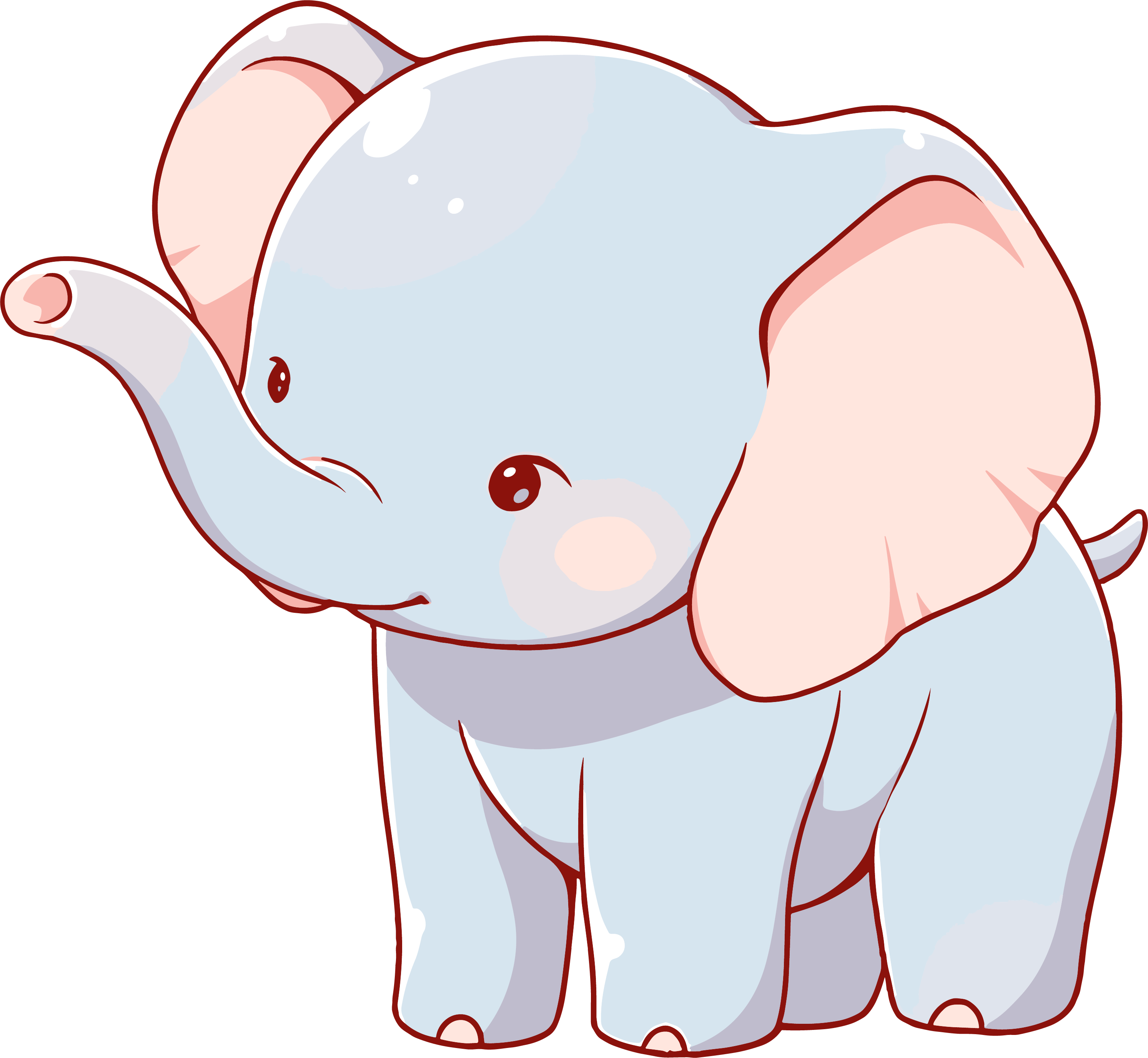 Elephant cartoon commercial illustration