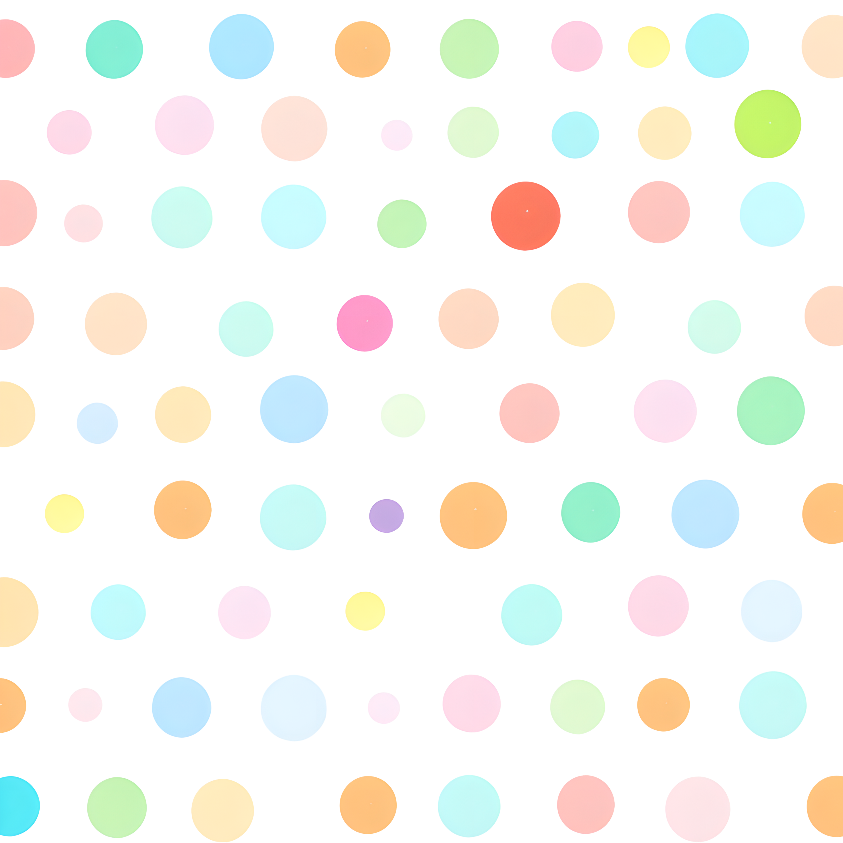 Polka dot transparent background material