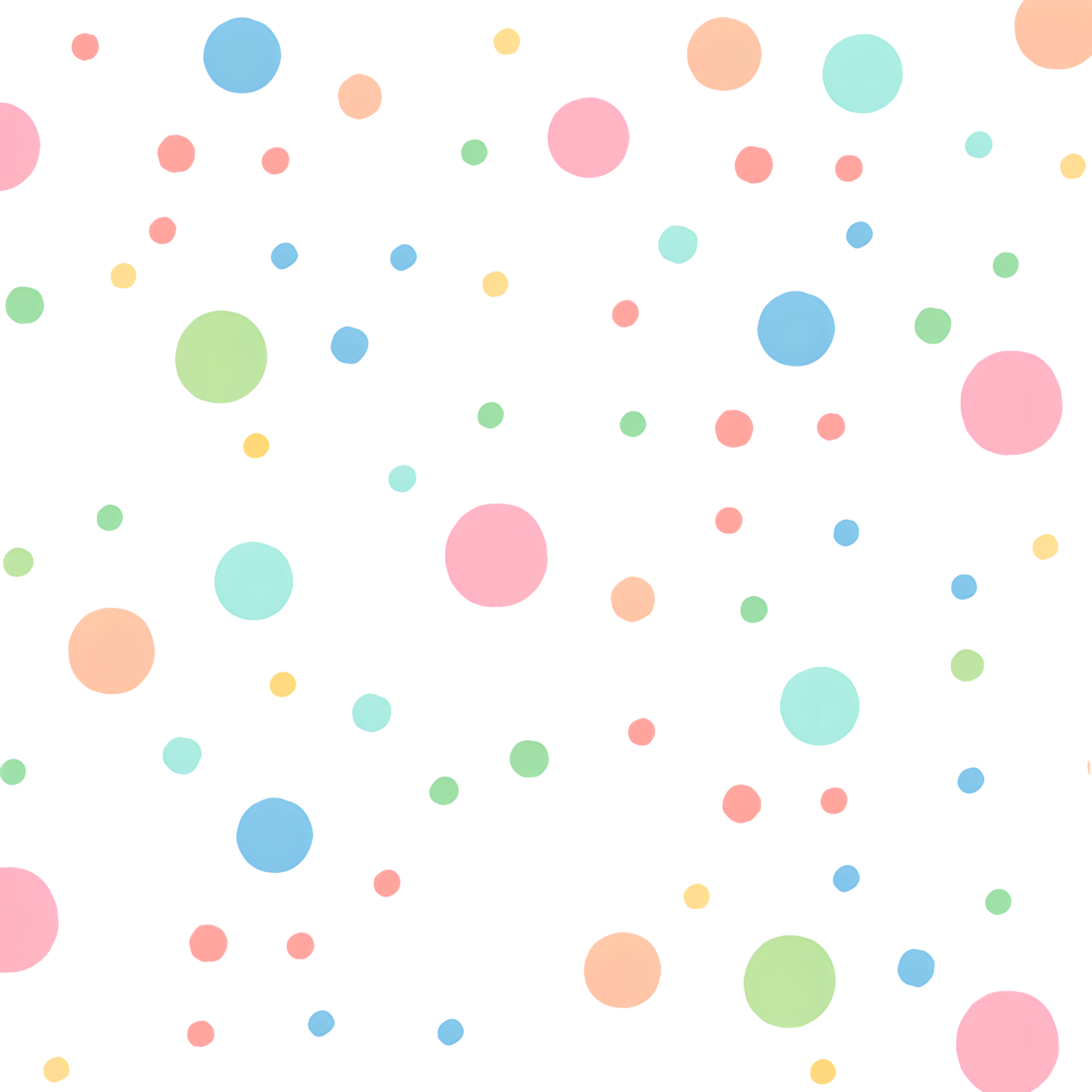 Polka dot transparent background illustration