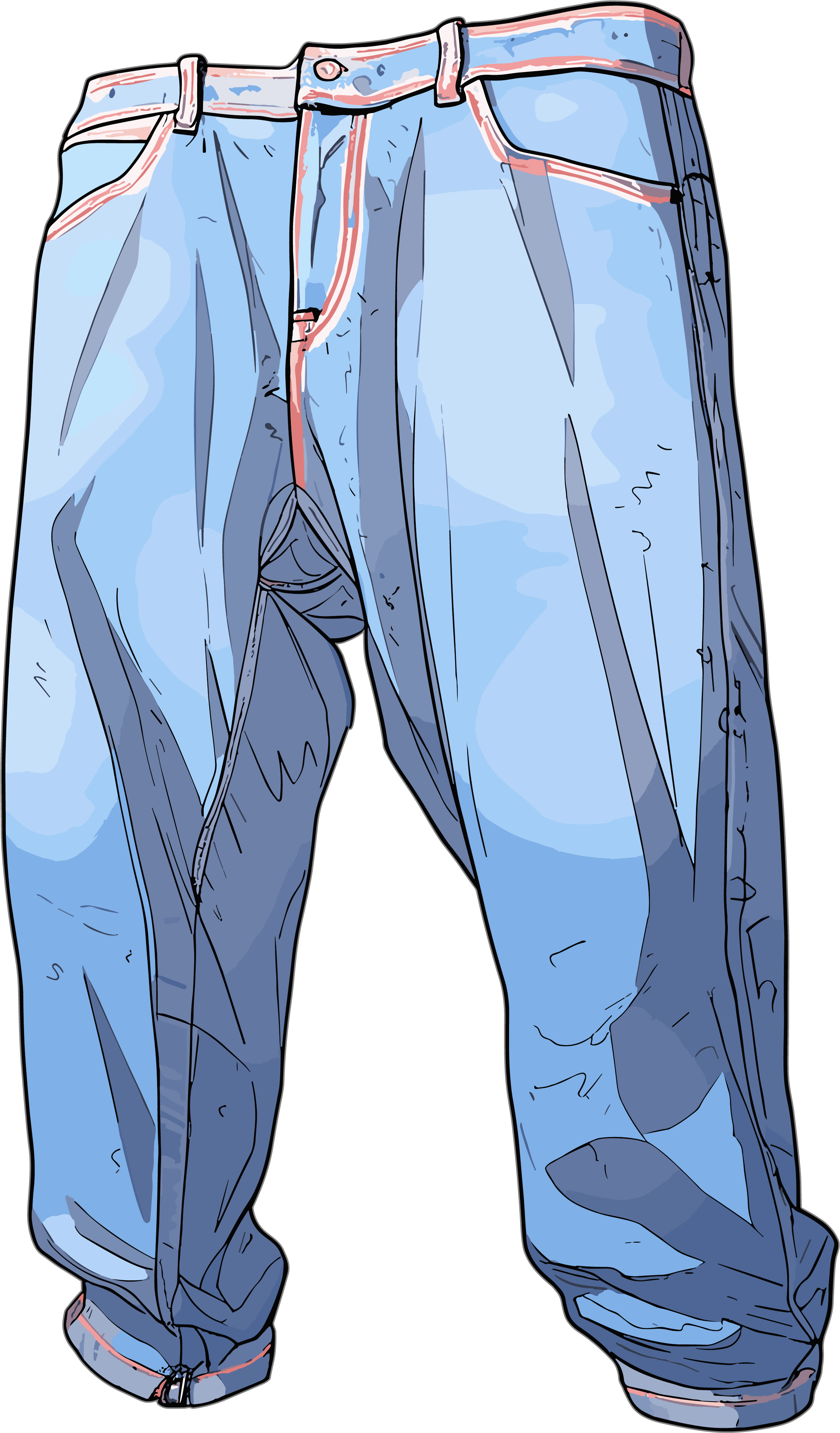 Clothing cartoon illustration design materials