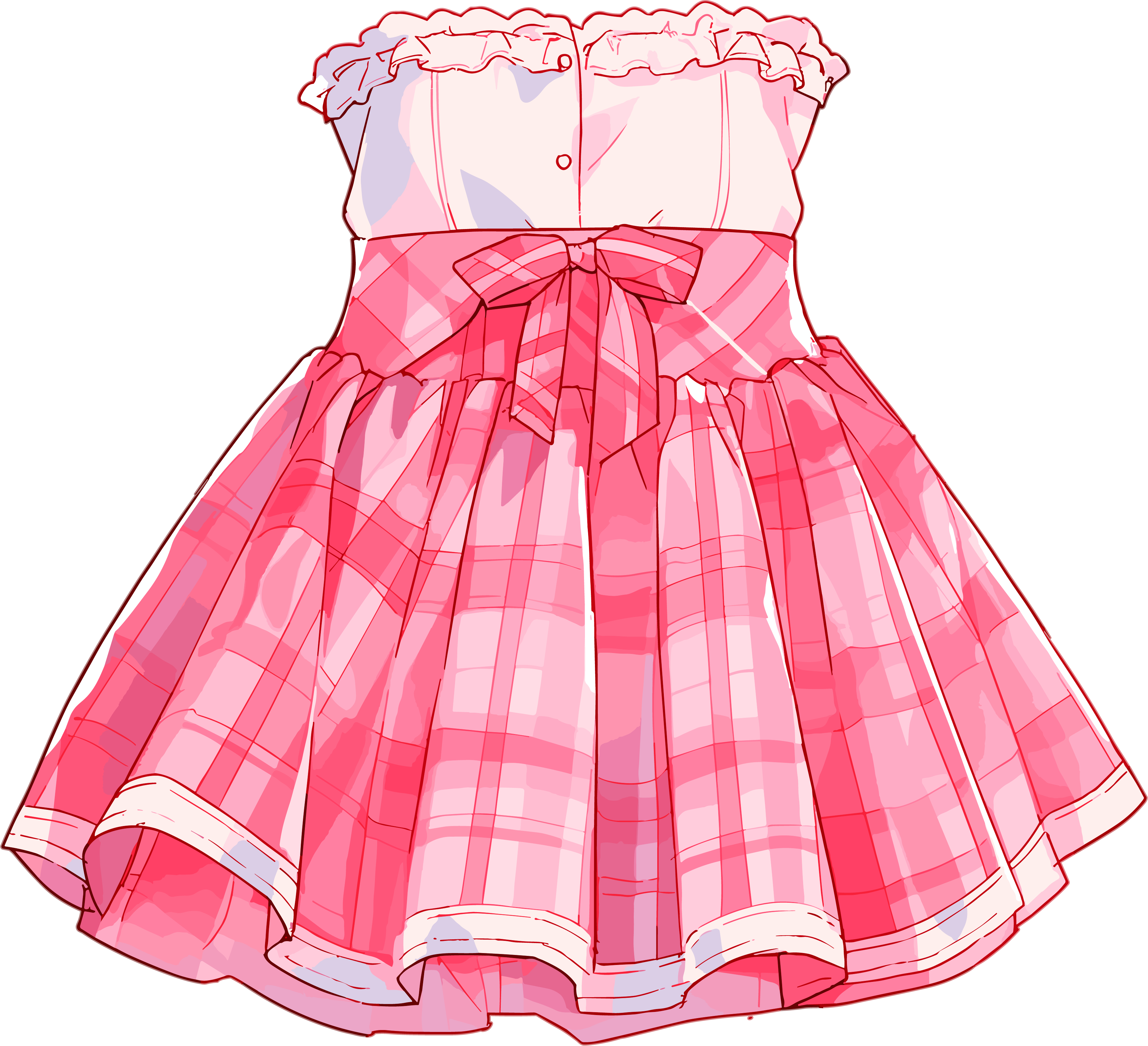 Clothing cartoon commercial design materials