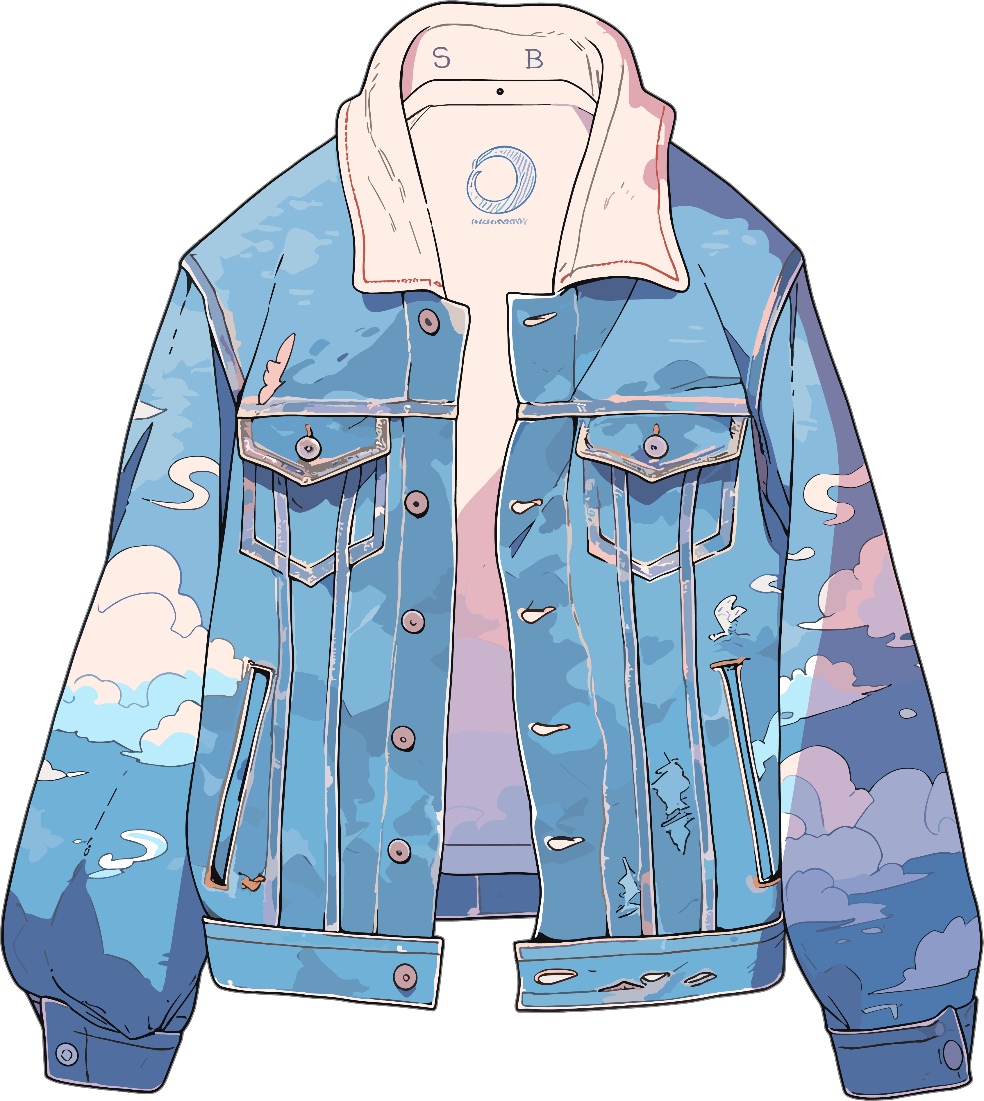 Clothing cartoon creative design elements