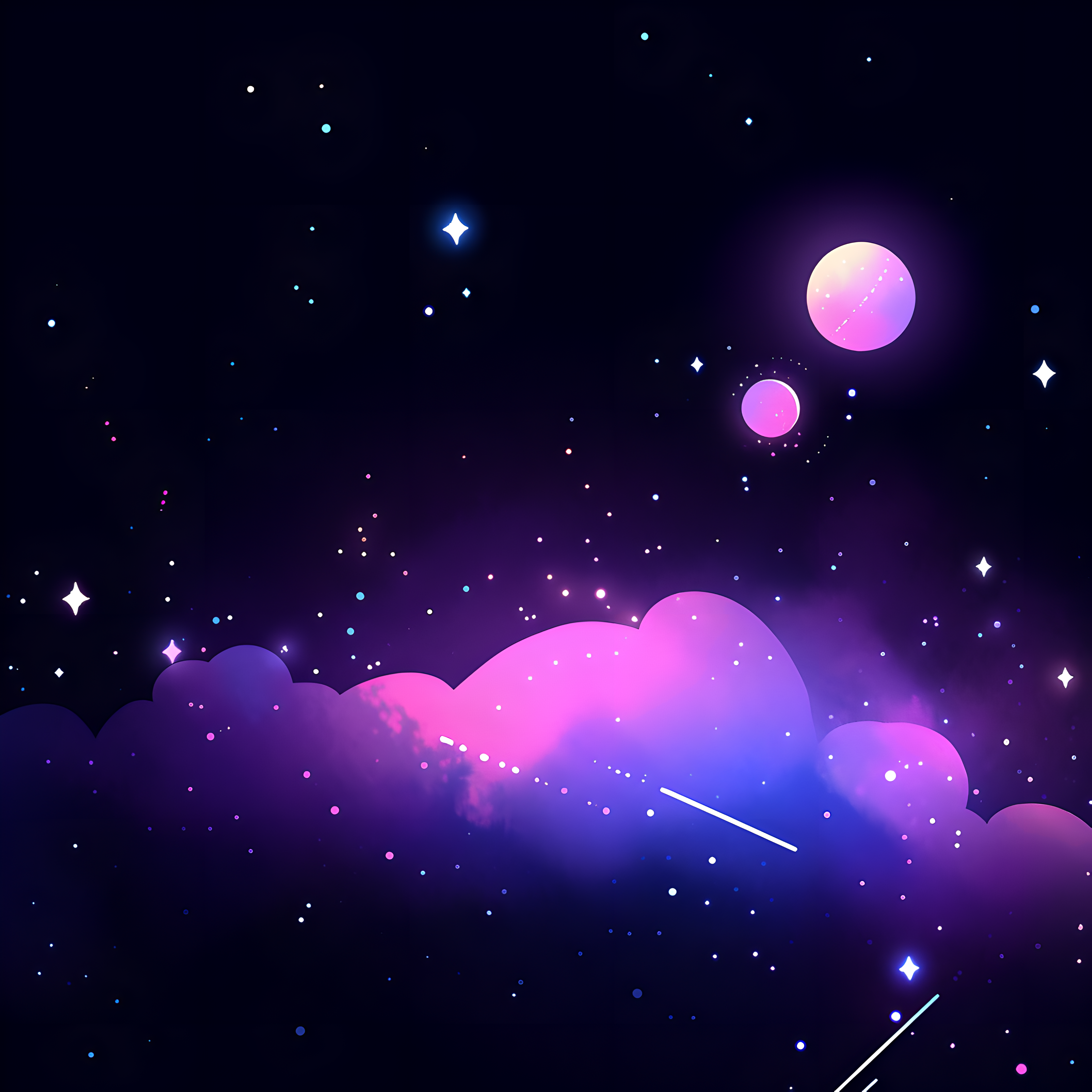 Space background commercial use illustration