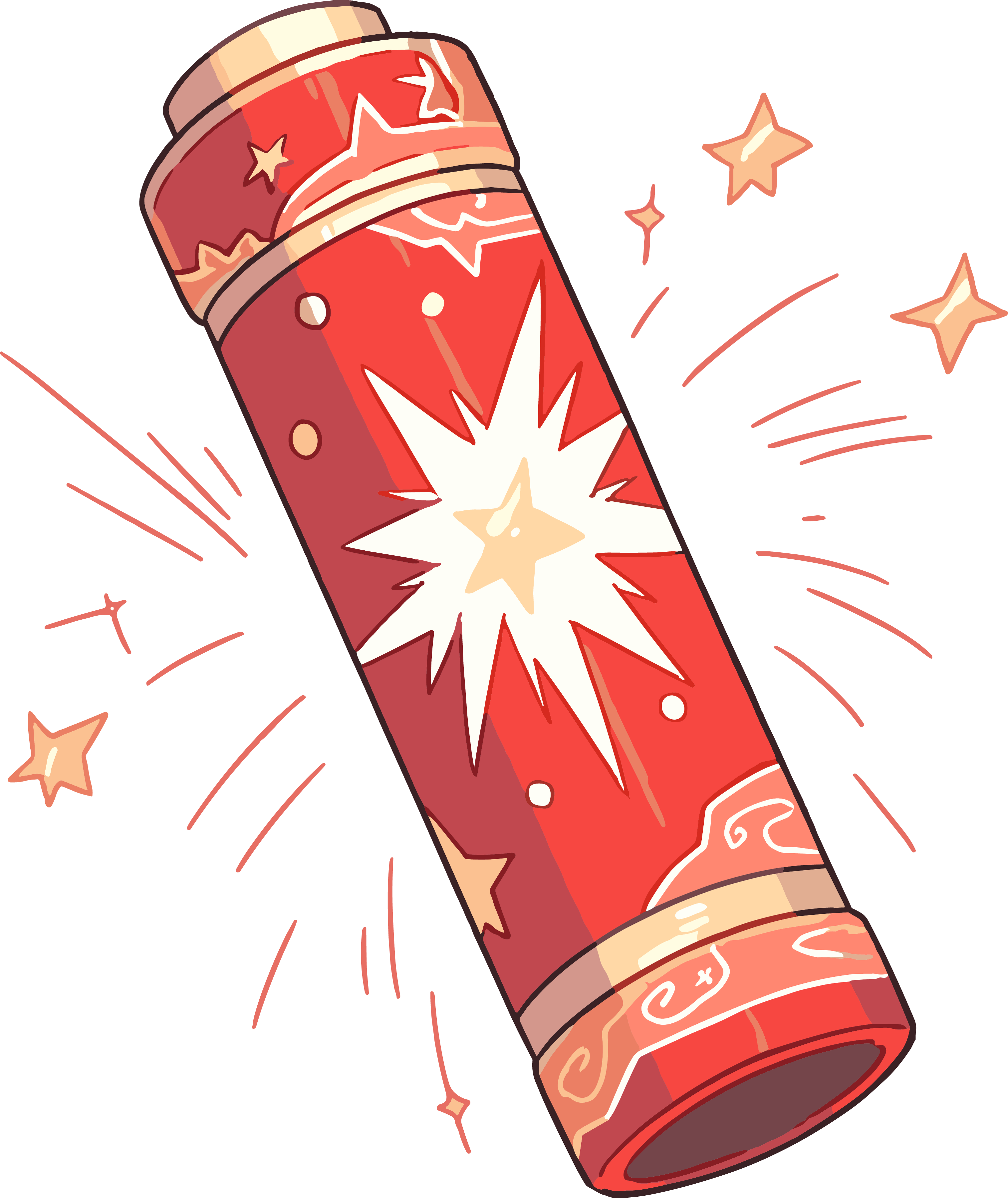 Firecracker commercial illustration