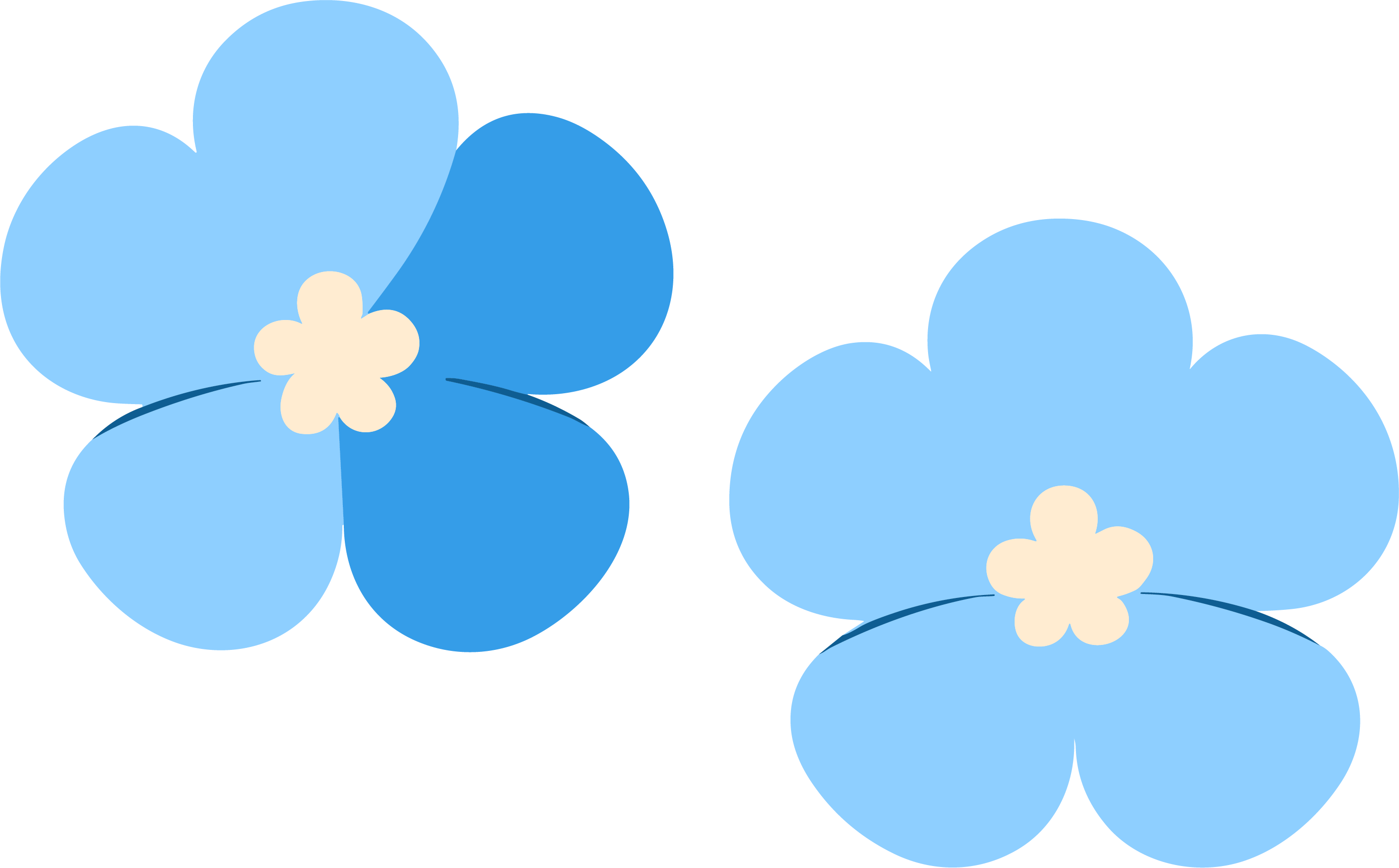 Petal design element illustration