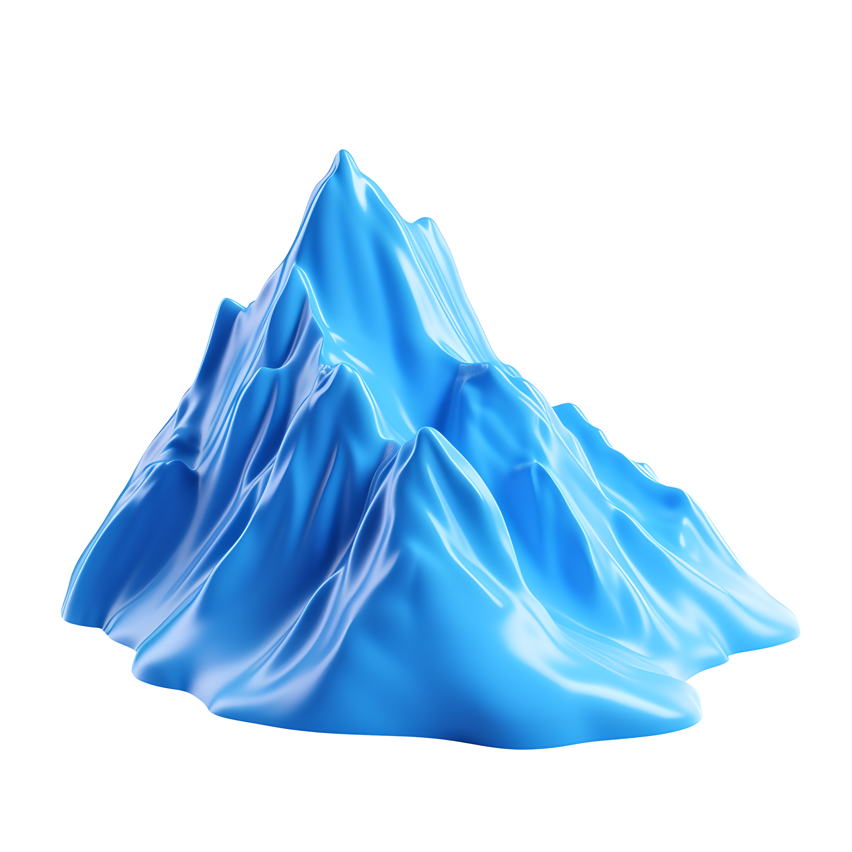 Commercially usable illustration of a mountain peak