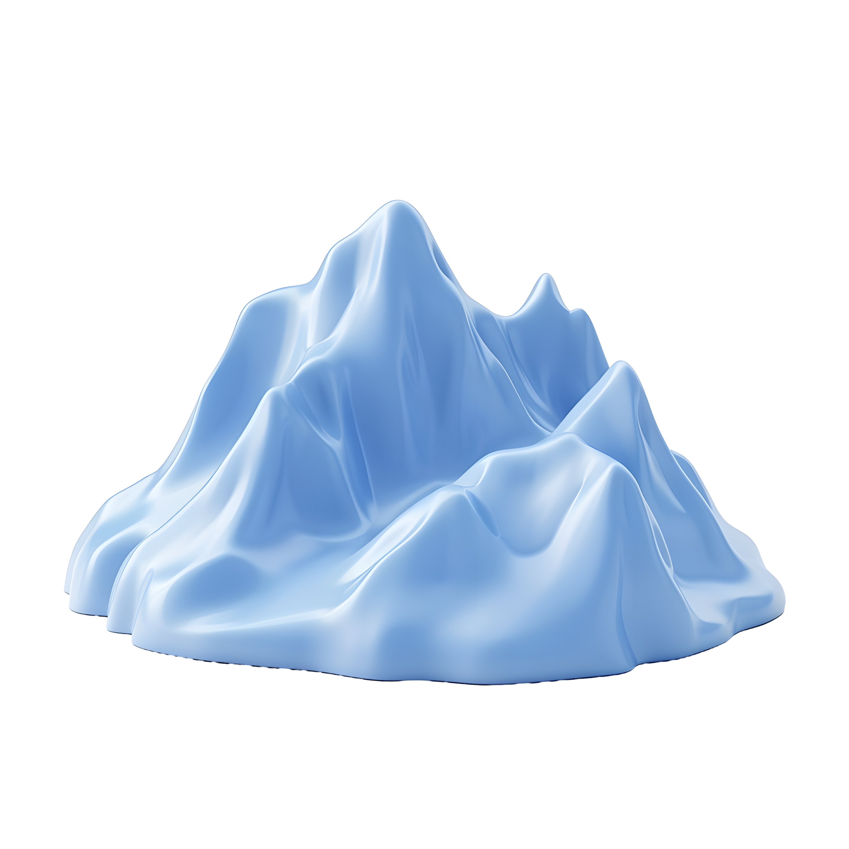 Mountain peak illustration design materials