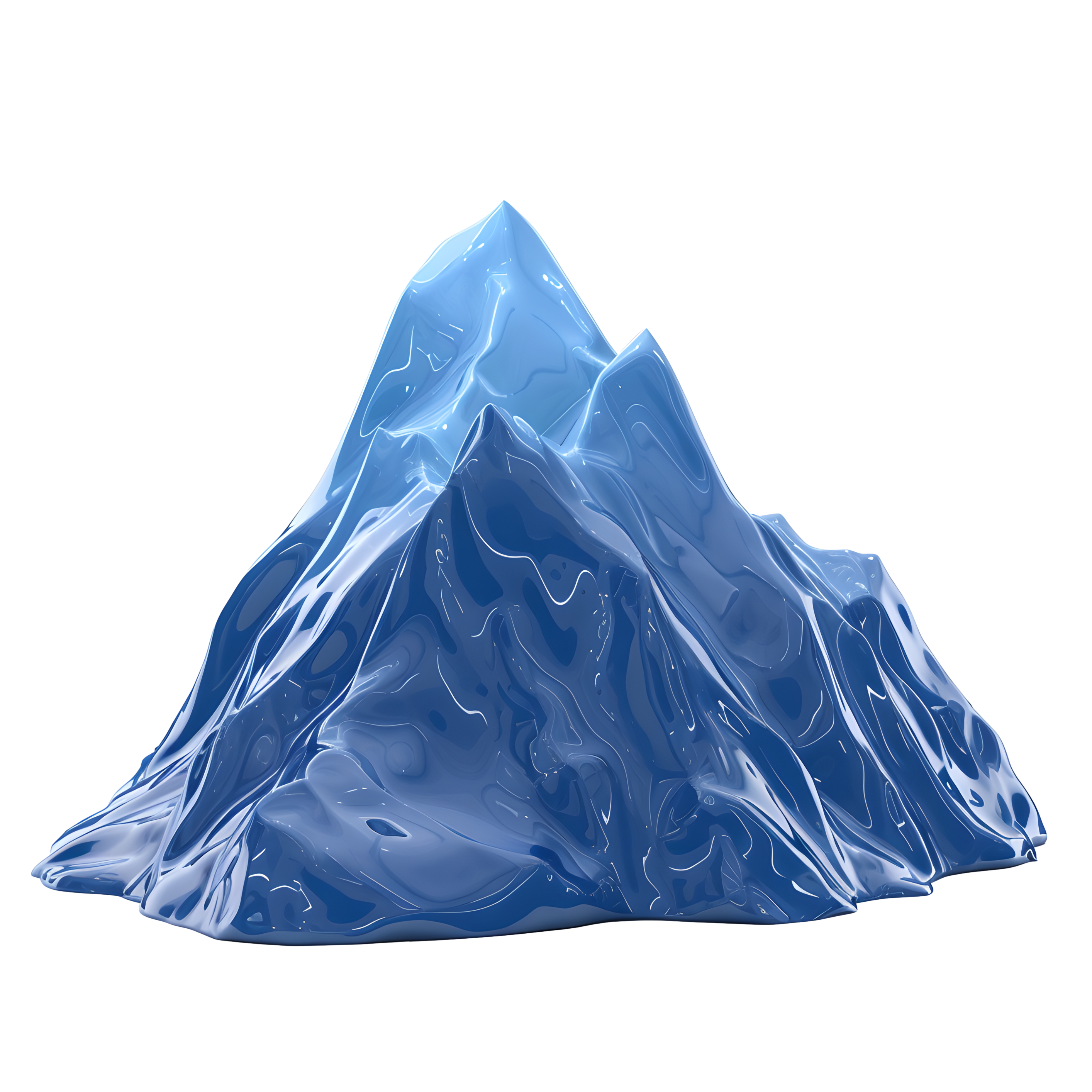 Mountain peak illustration design elements