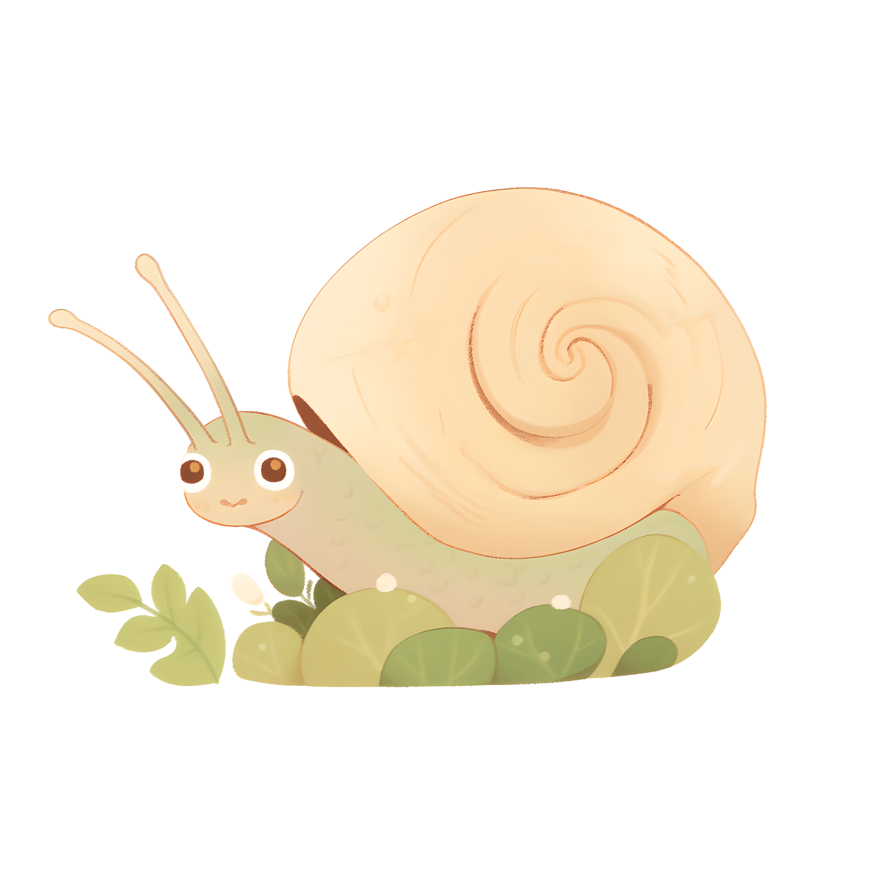 Snail cartoon commercial design elements