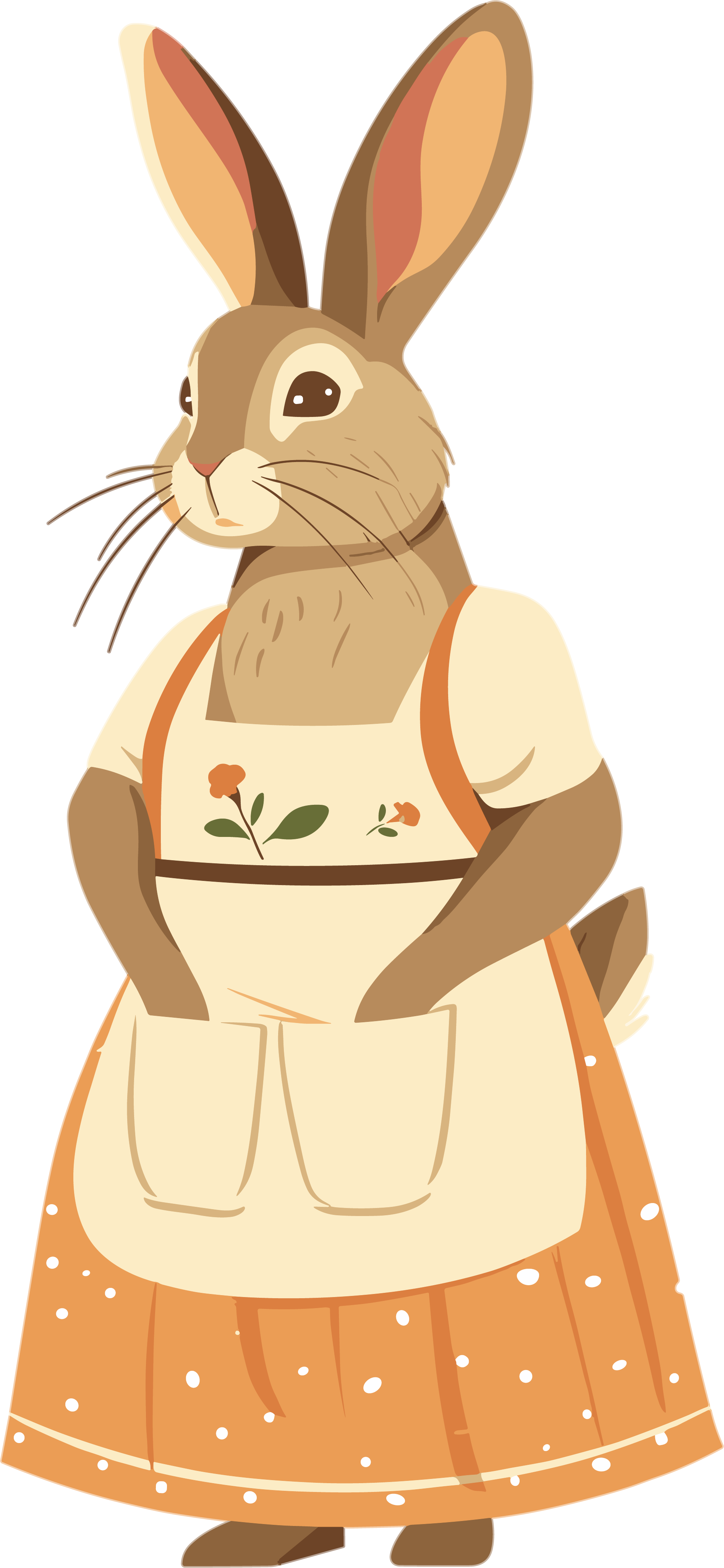 Rabbit Mom cartoon illustration