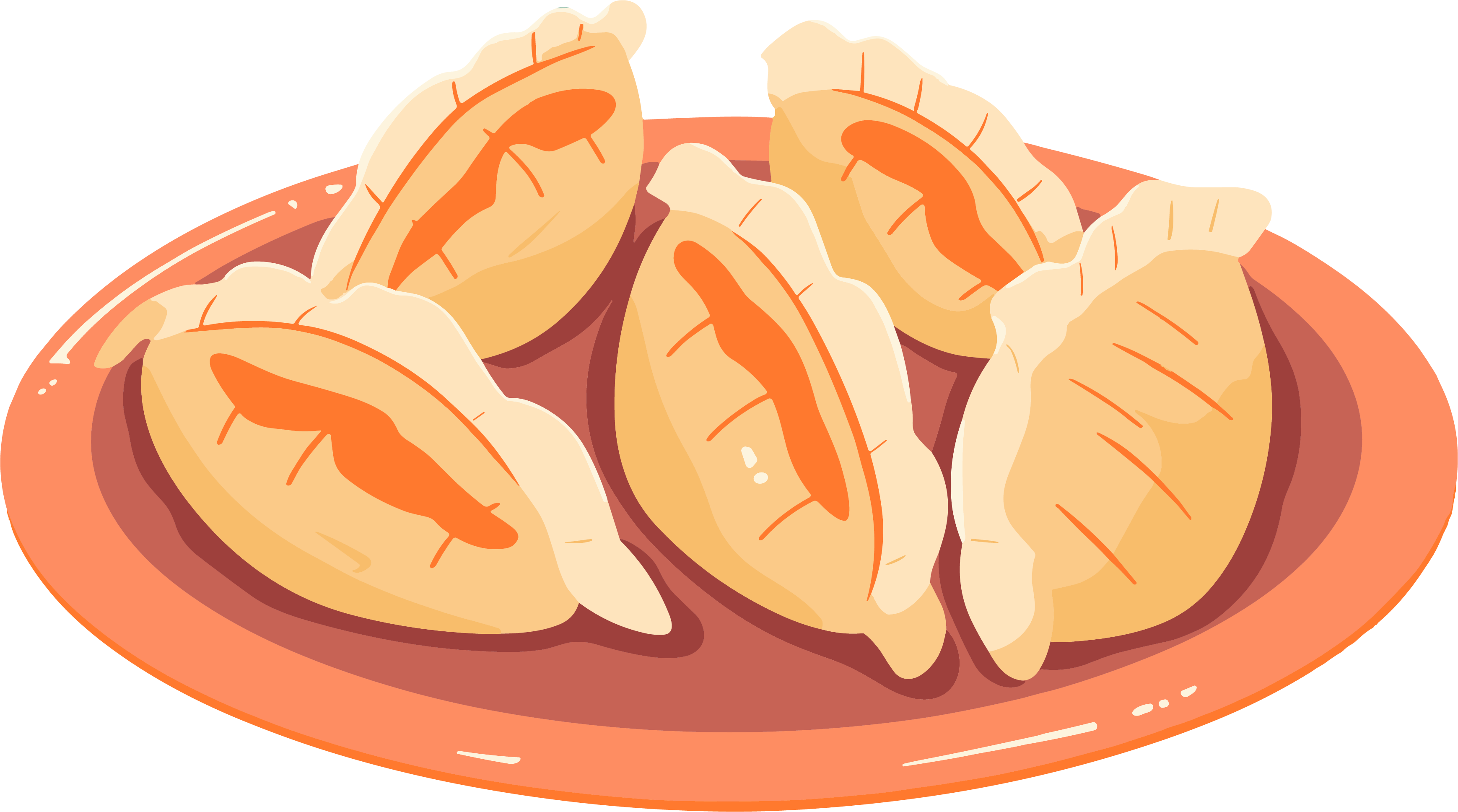 Dumpling Food Illustration