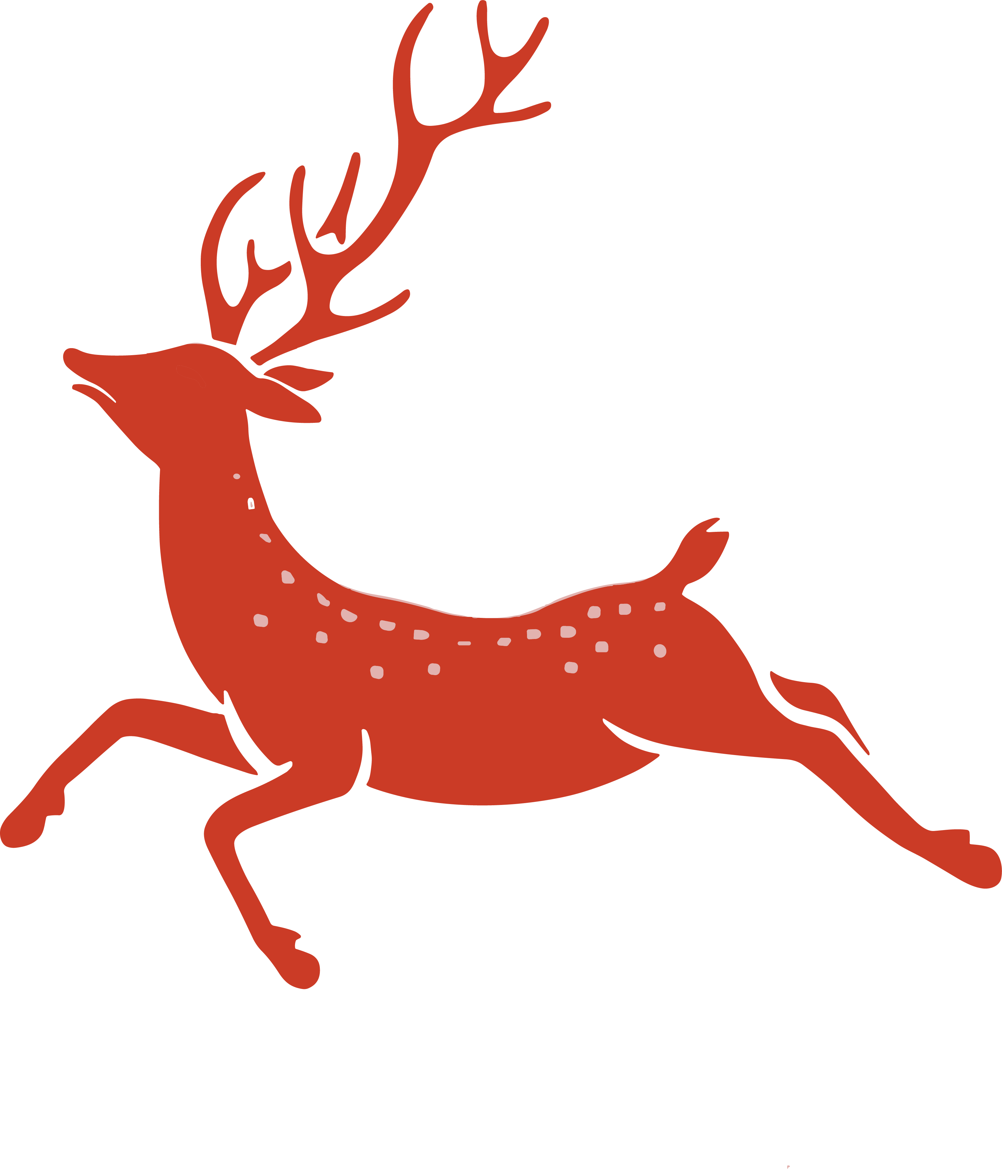 Elk Christmas commercial design elements