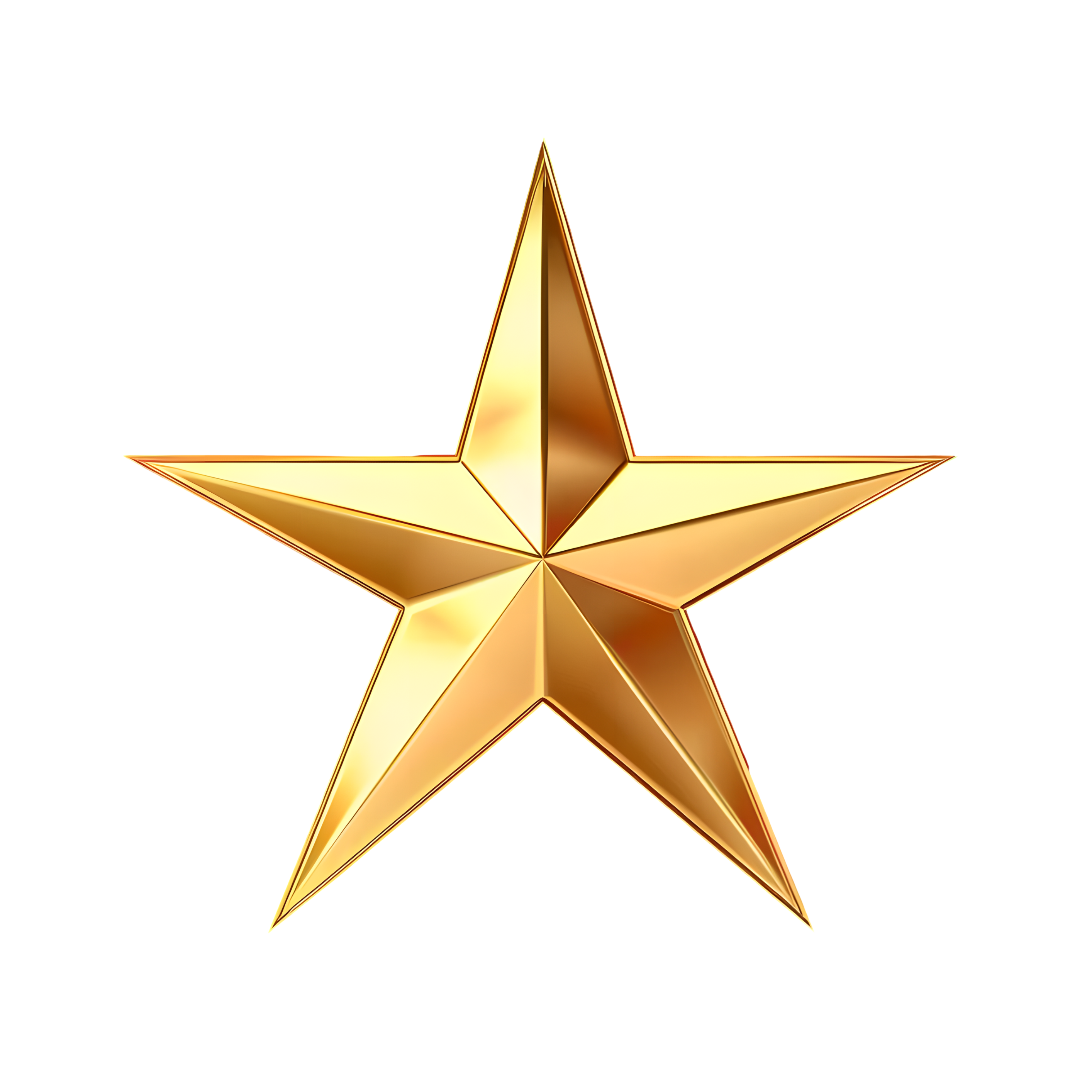 Golden five-pointed star element