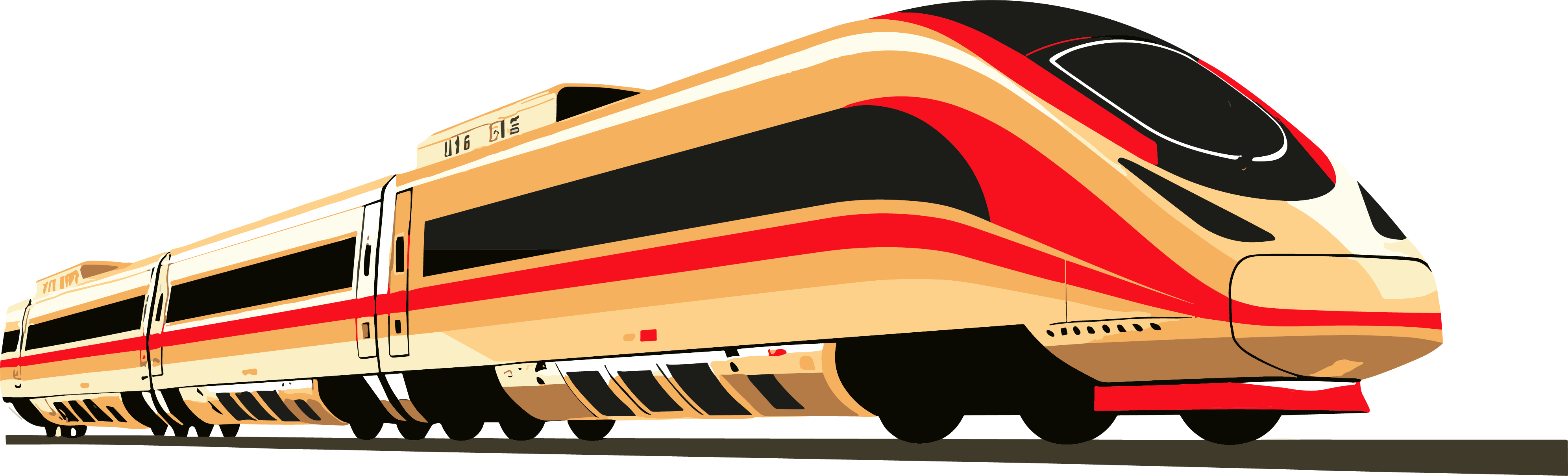 Graphic design elements of party and government high-speed rail