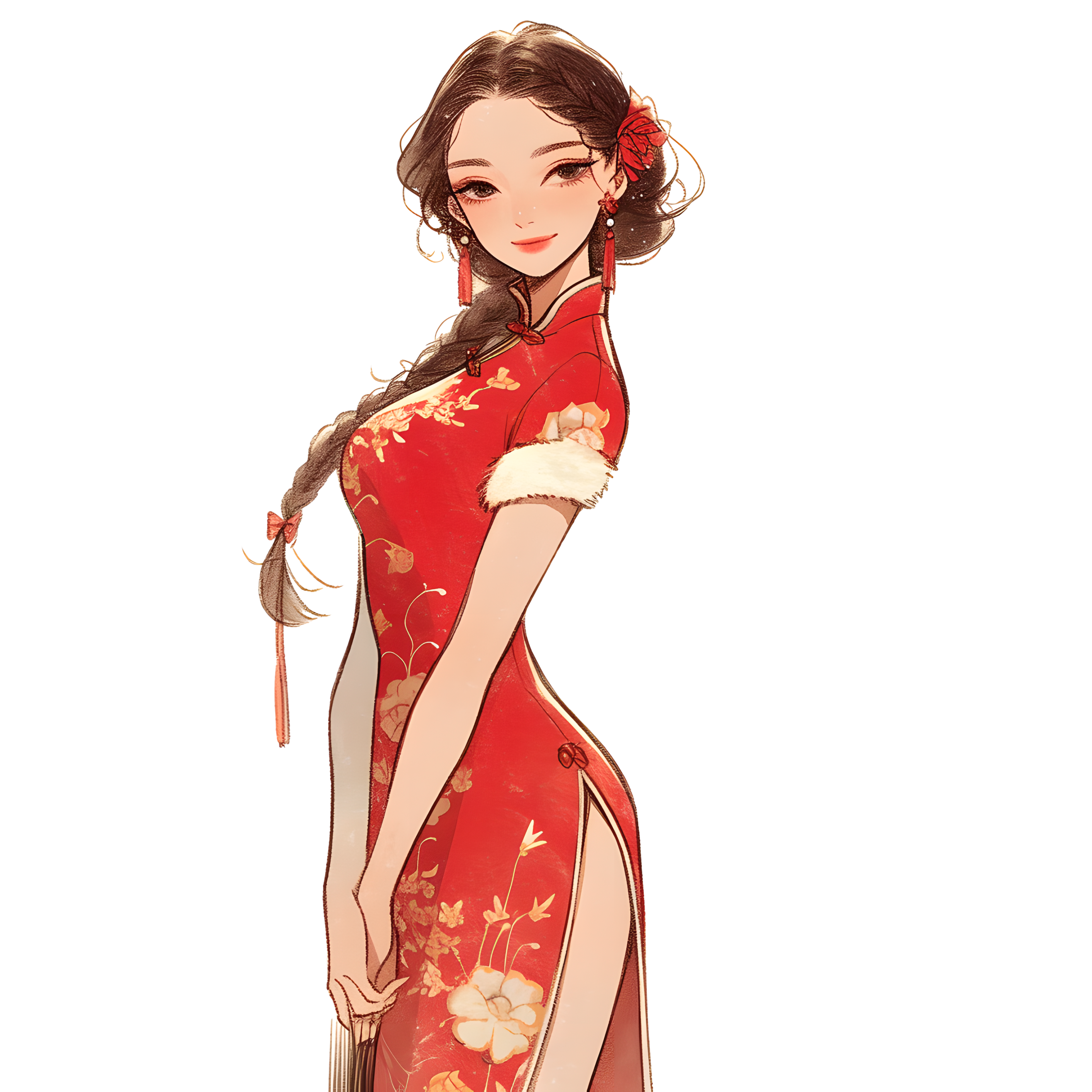 Charming Women's Simple Illustration Design