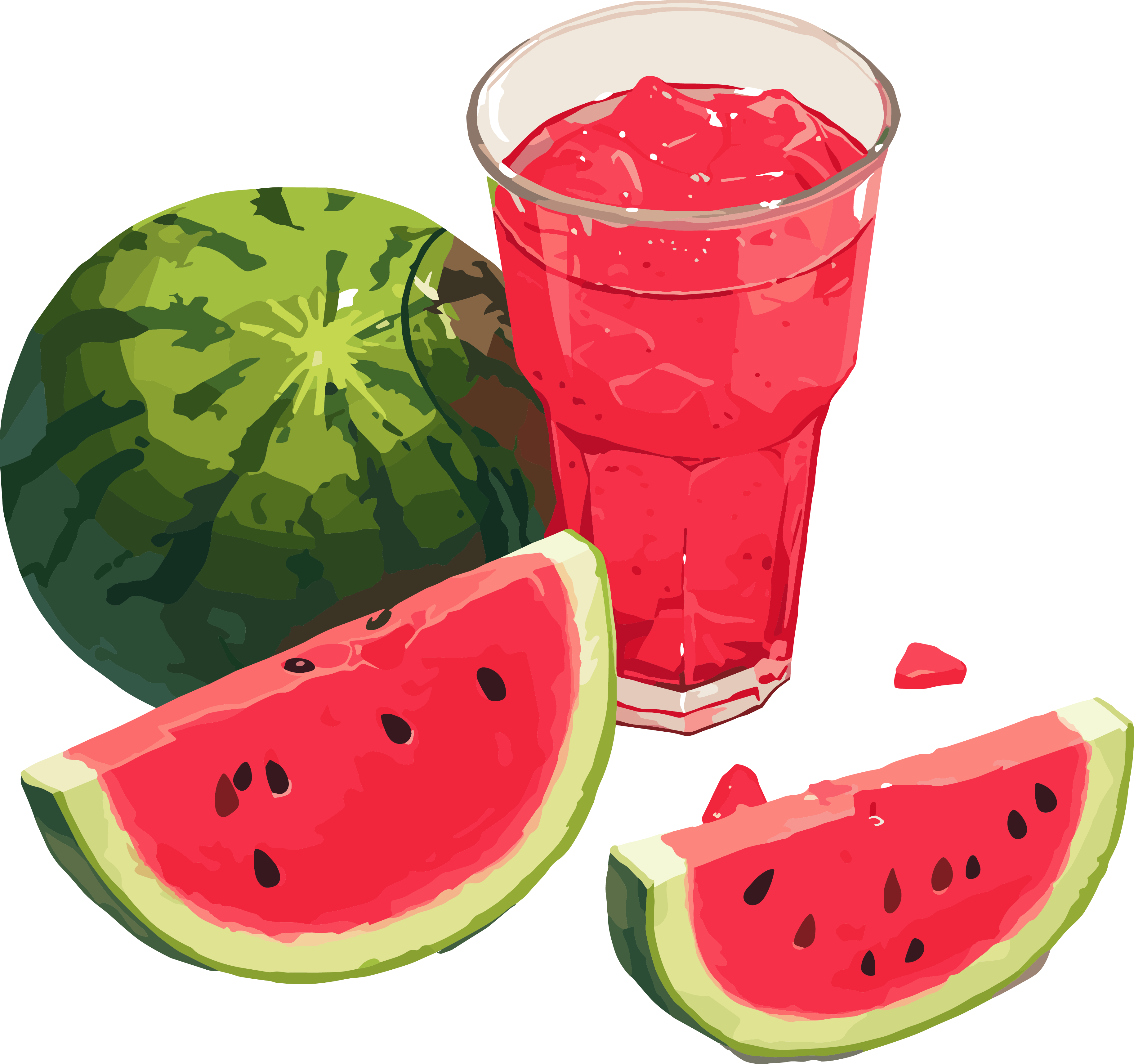 Watermelon Juice Commercial Design Elements