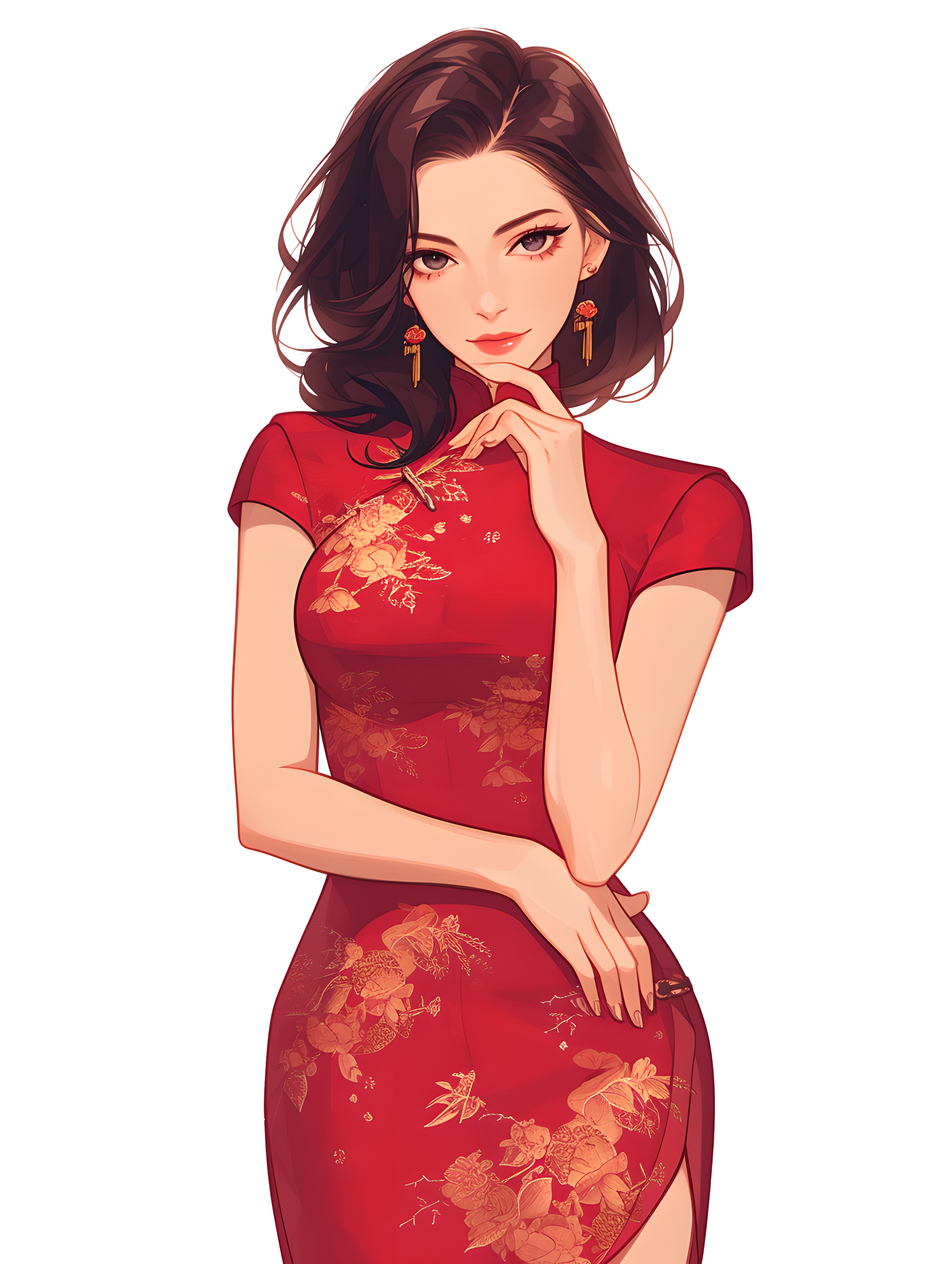 Charming Women's Cheongsam Material
