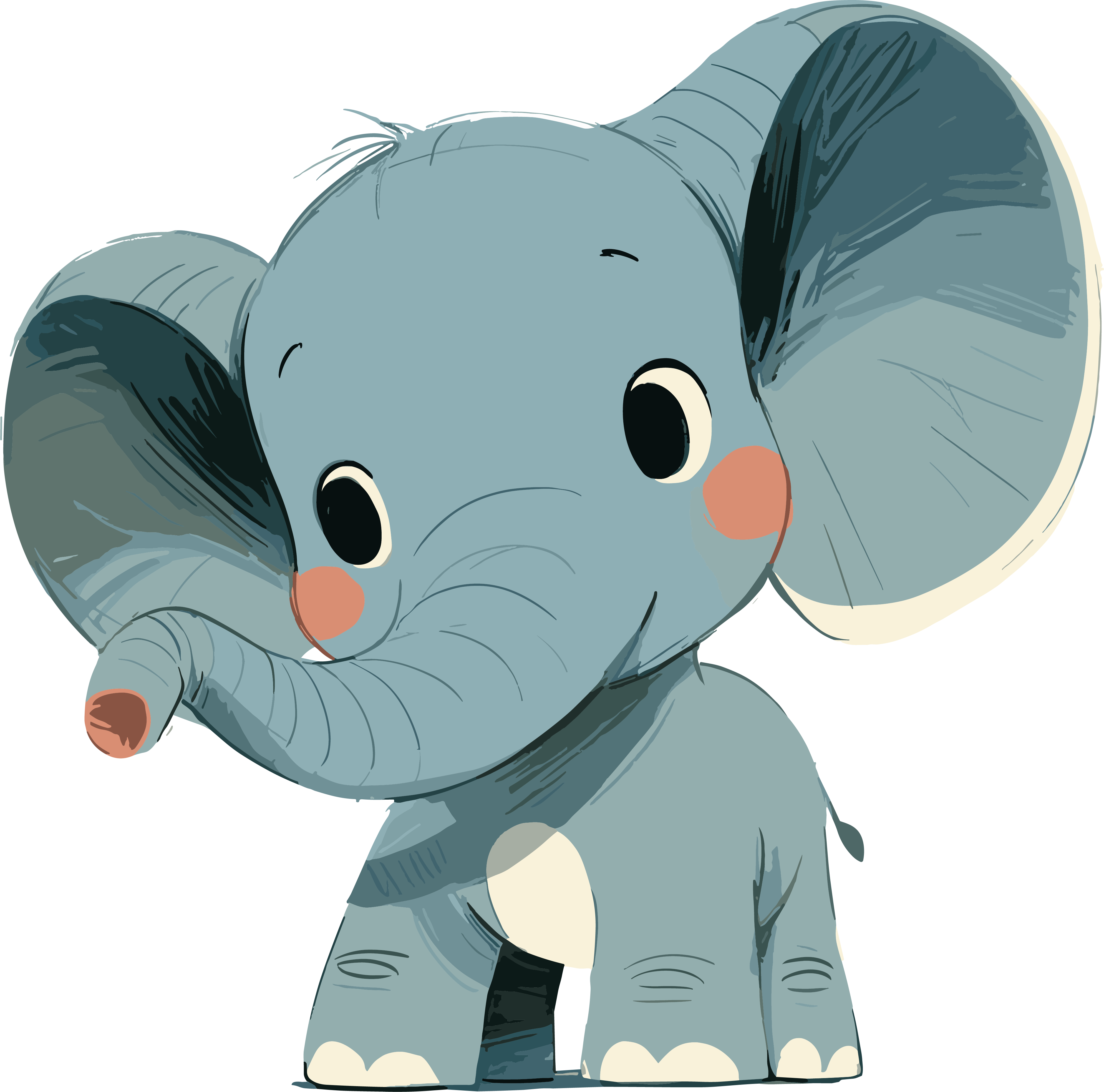 Elephant cartoon commercial illustration
