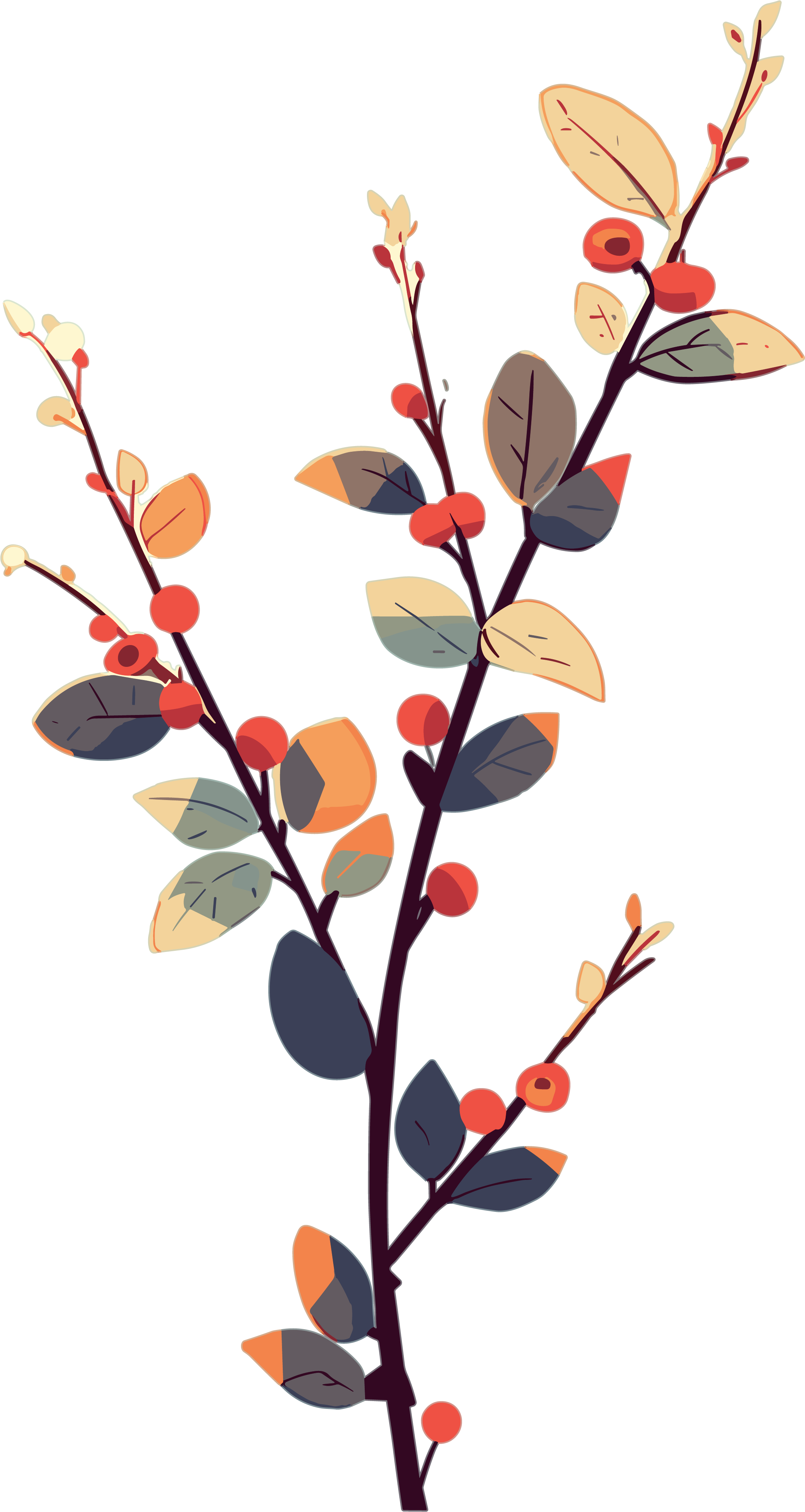 Branch painting materials