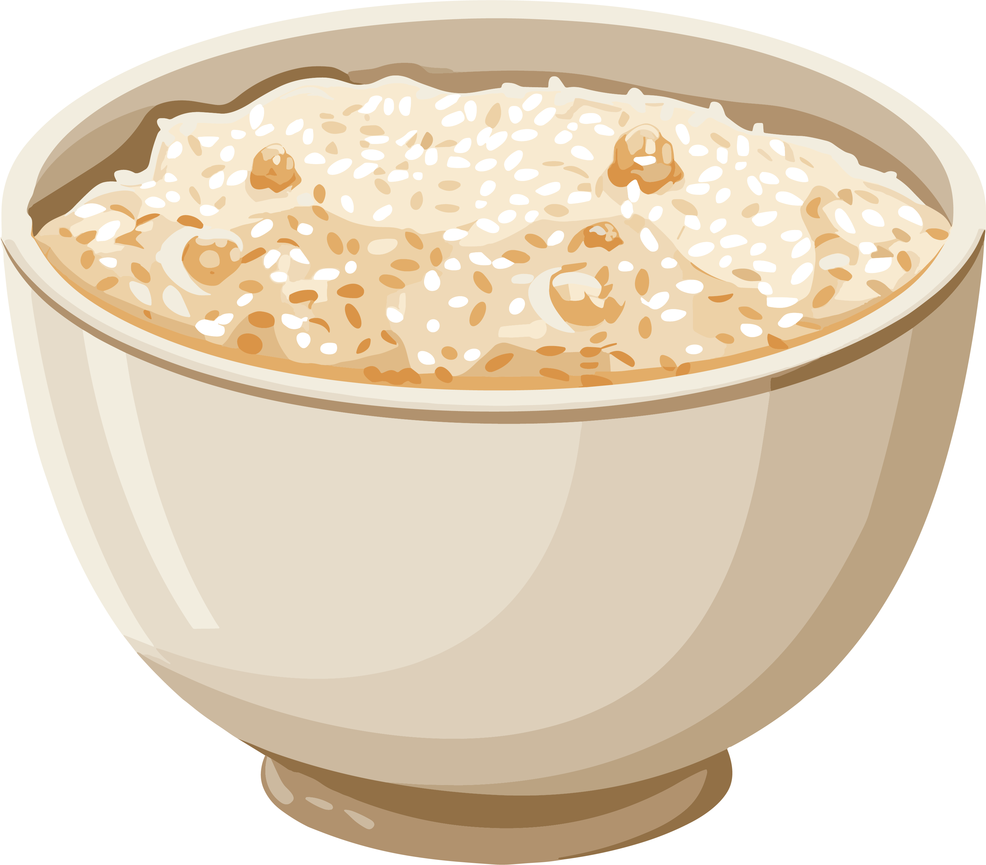 Creative design elements of plain congee