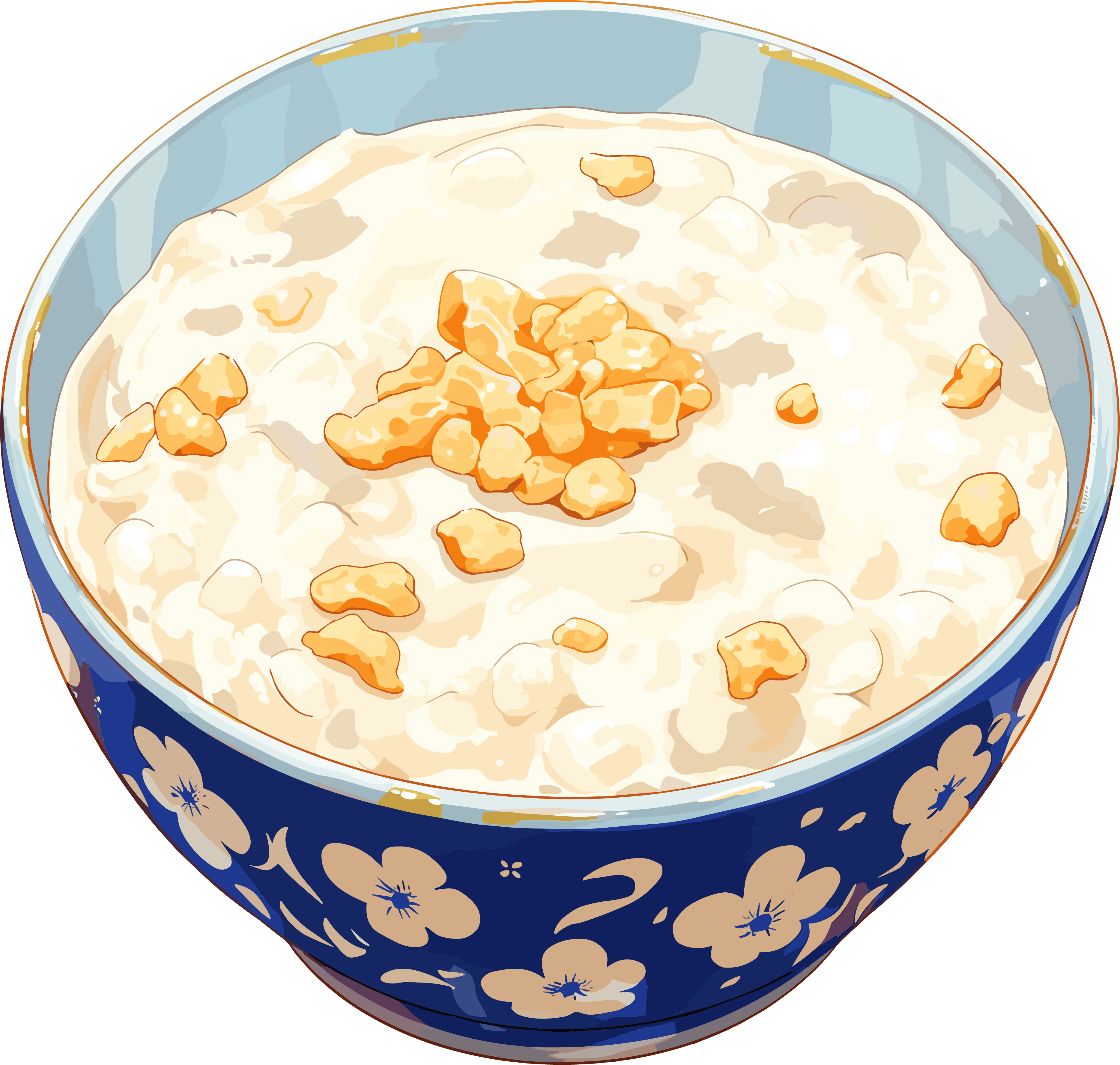 Creative design materials for plain congee
