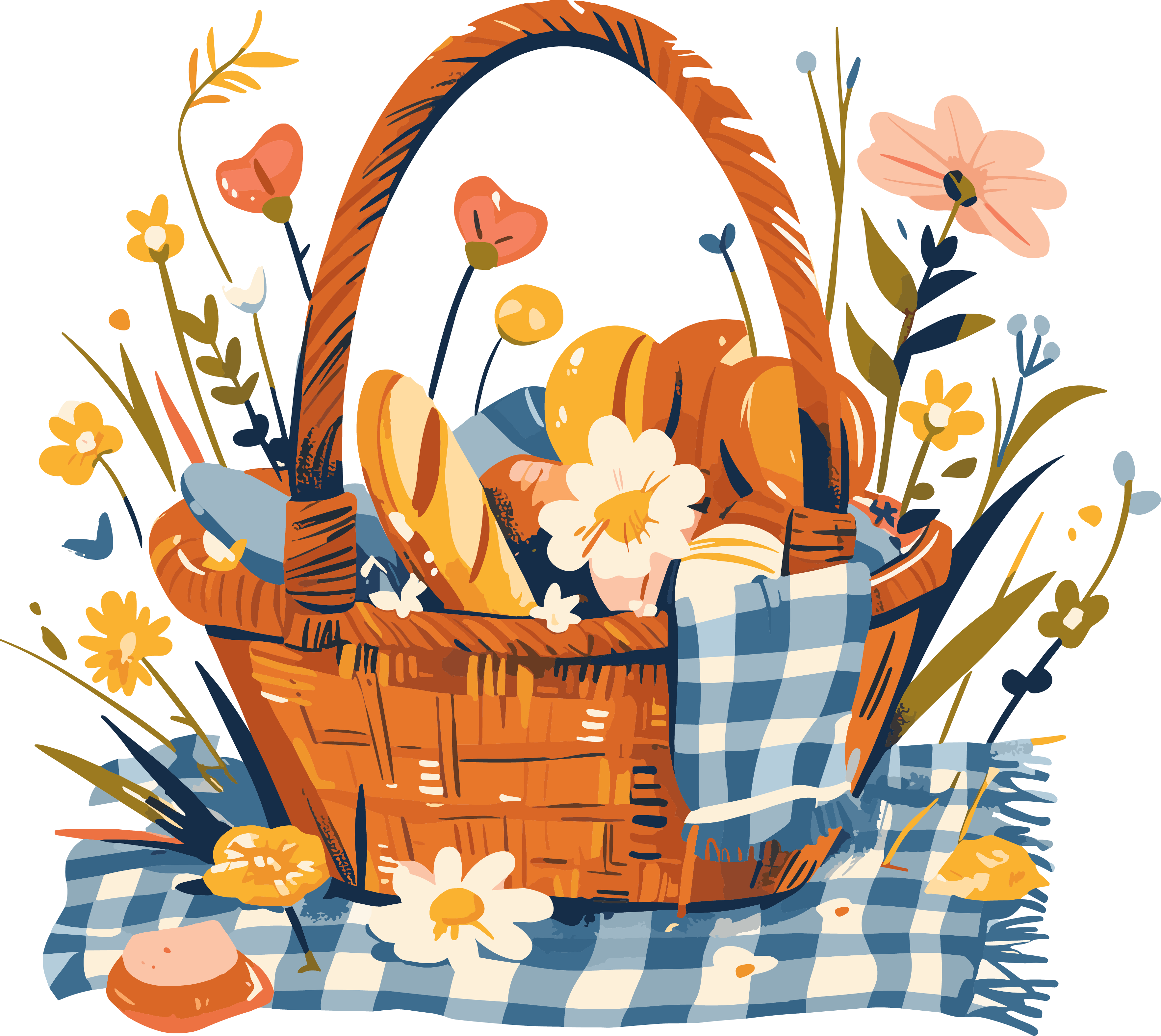 Picnic Food Commercial Illustration