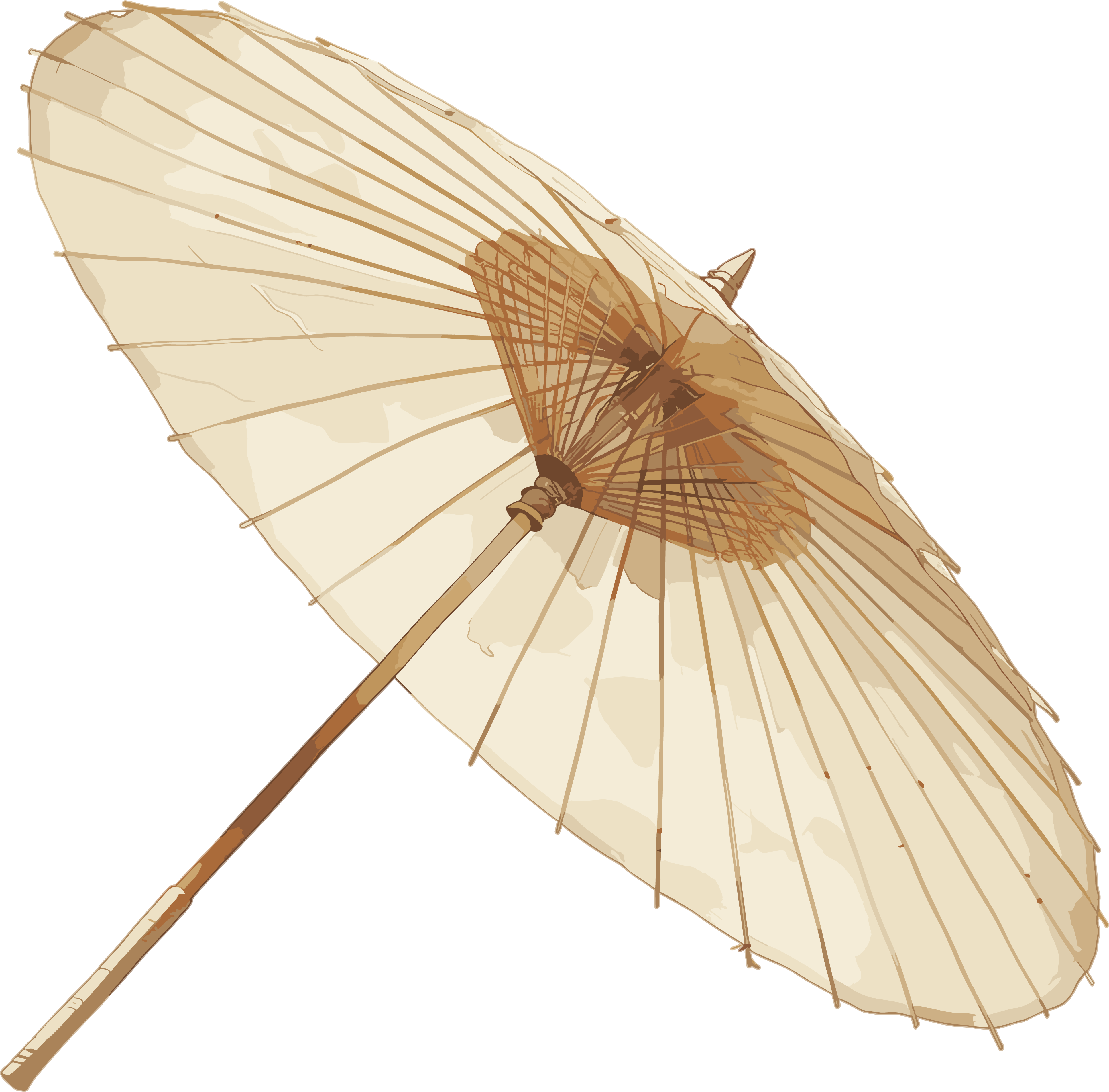 Oil paper umbrella artistic illustration