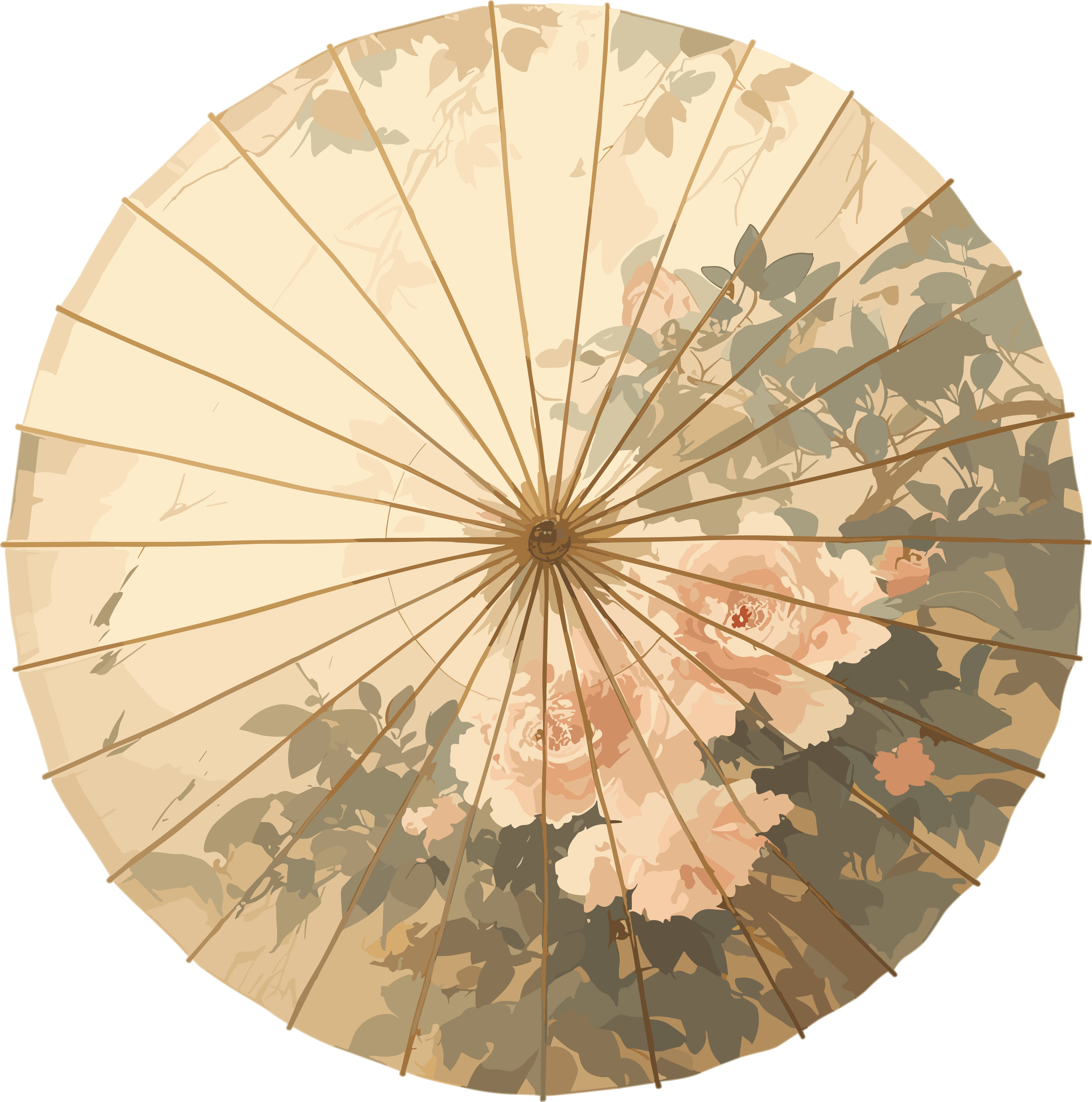 Oil paper umbrella commercial graphic material
