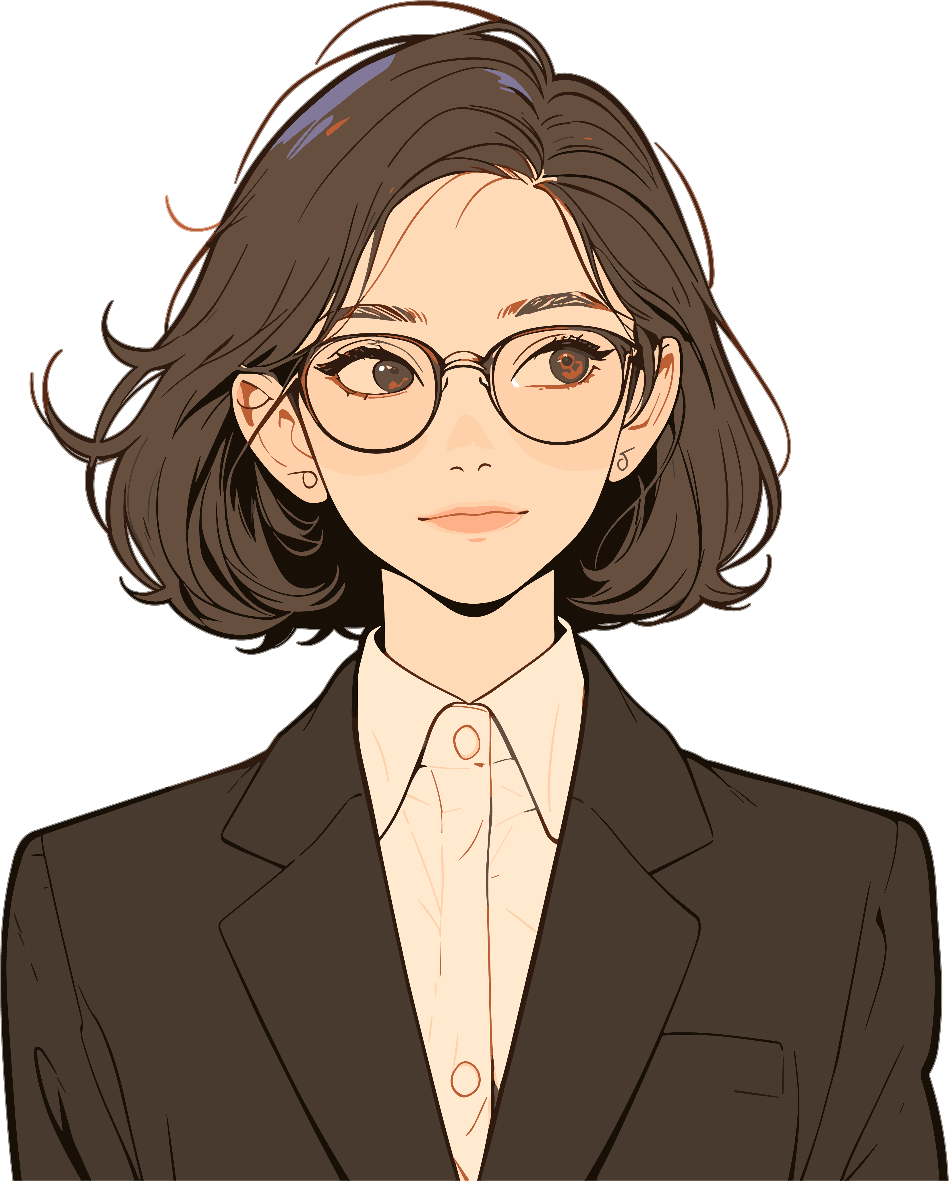 Female Lawyer Illustration Material
