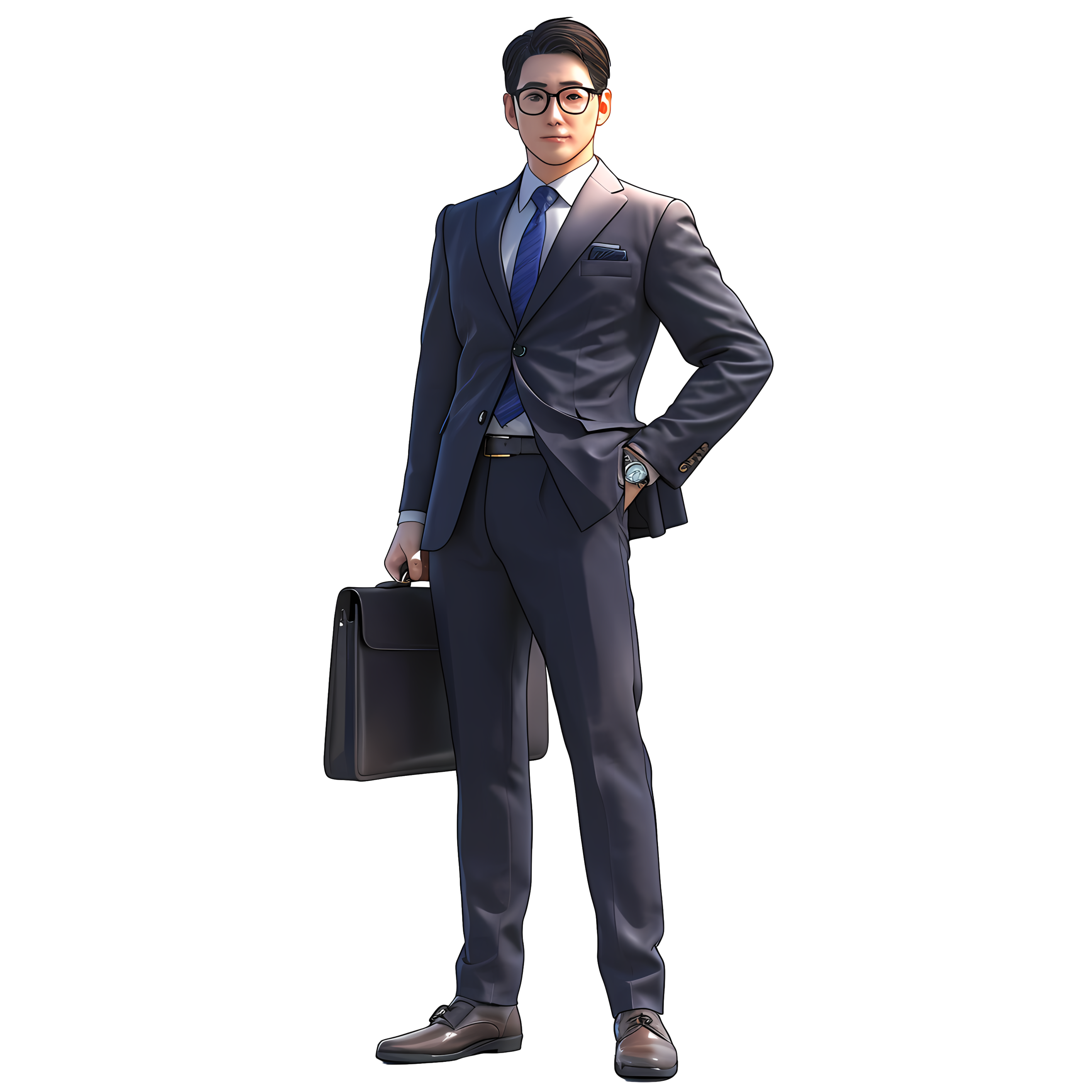 Concise high-definition illustration of a lawyer