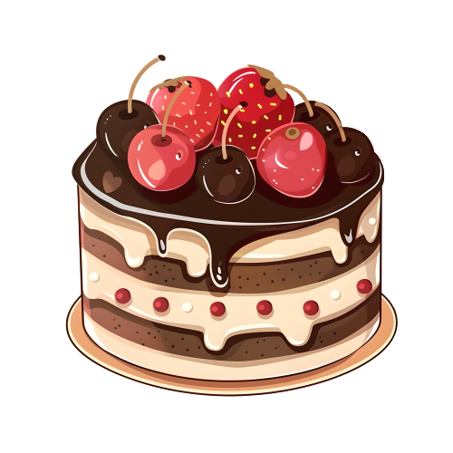 Retro sticker small cake material