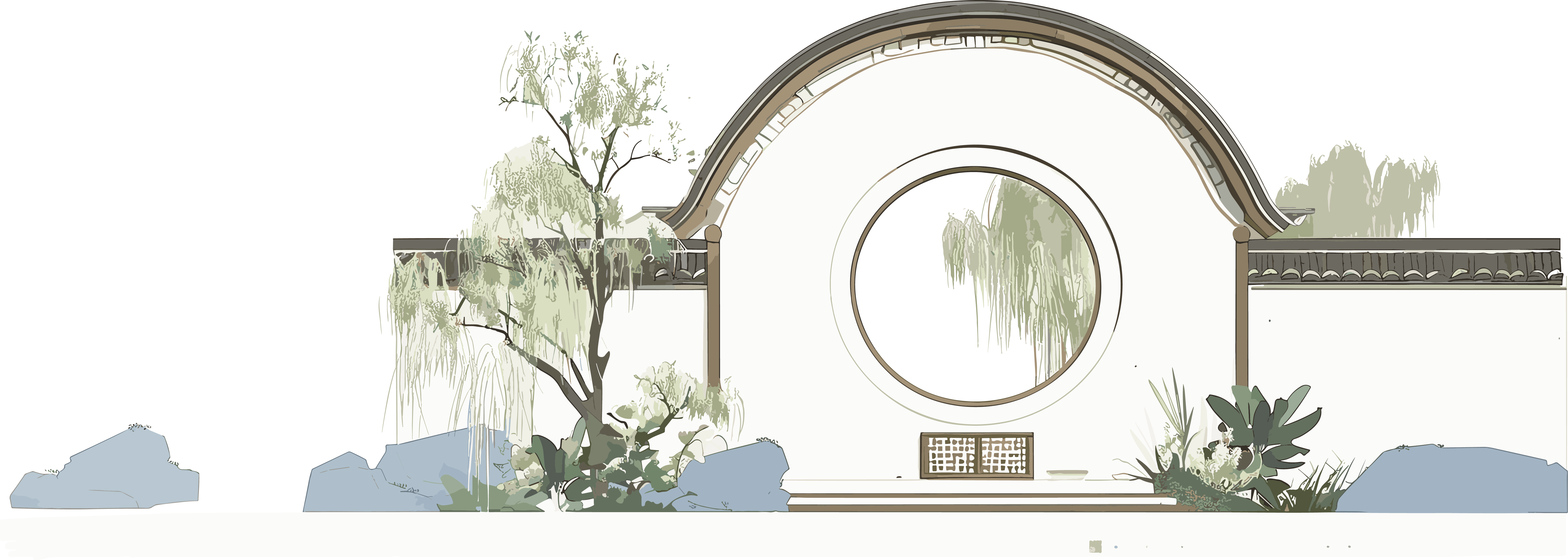 Creative Design Elements of National Style Architecture