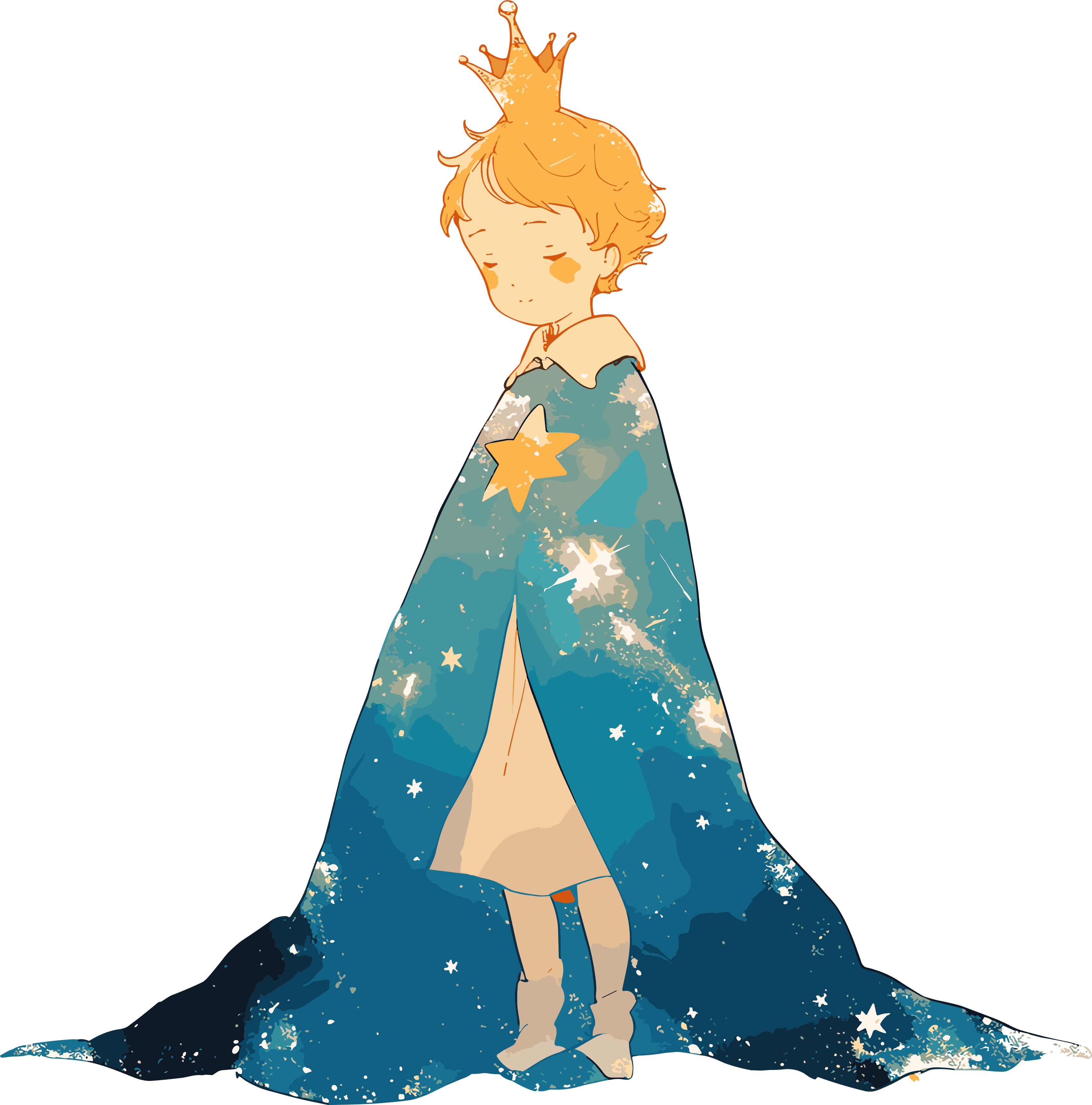 The Little Prince Simple Creative Illustration