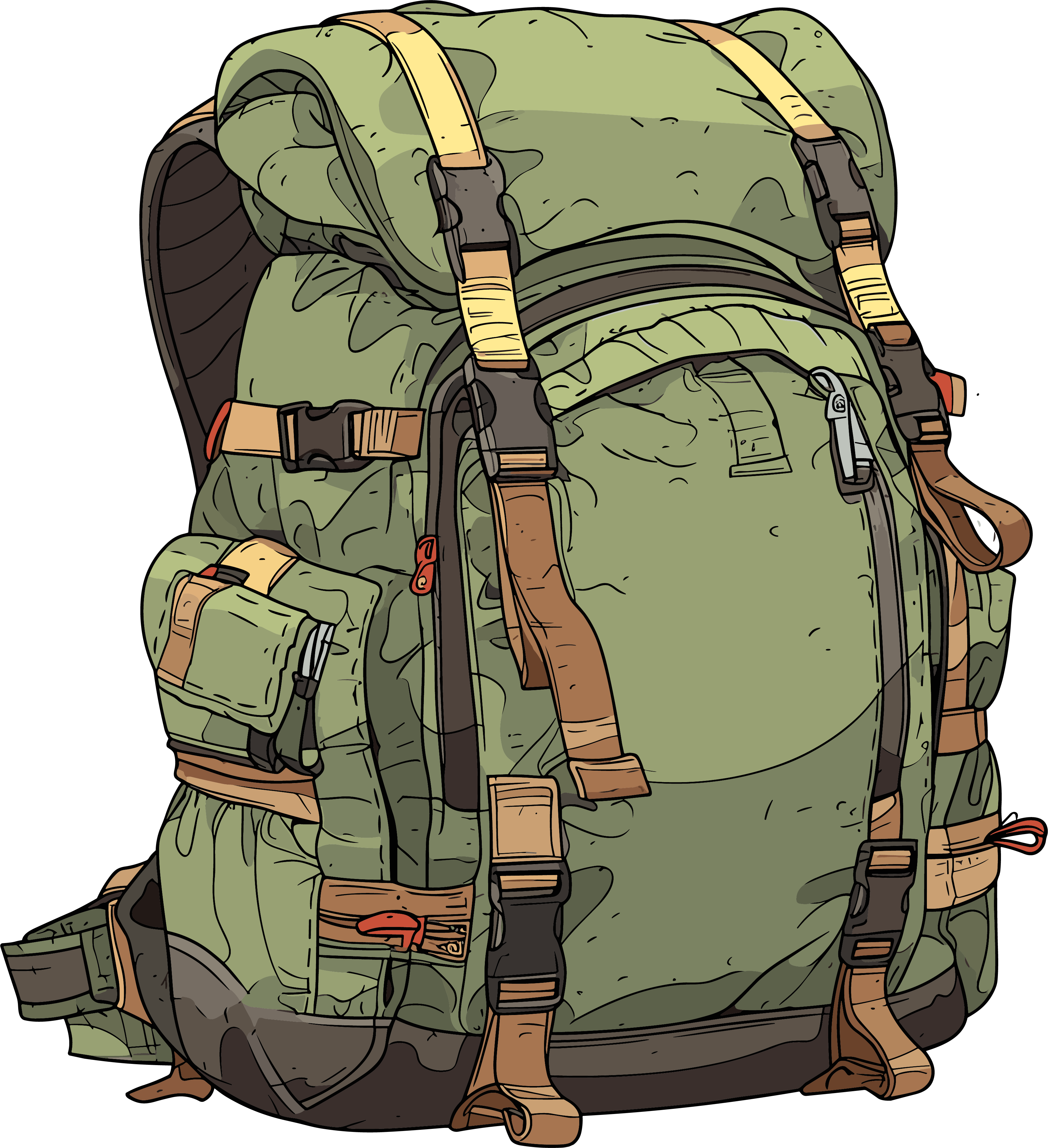 Adventure Mountaineering Backpack PNG Material