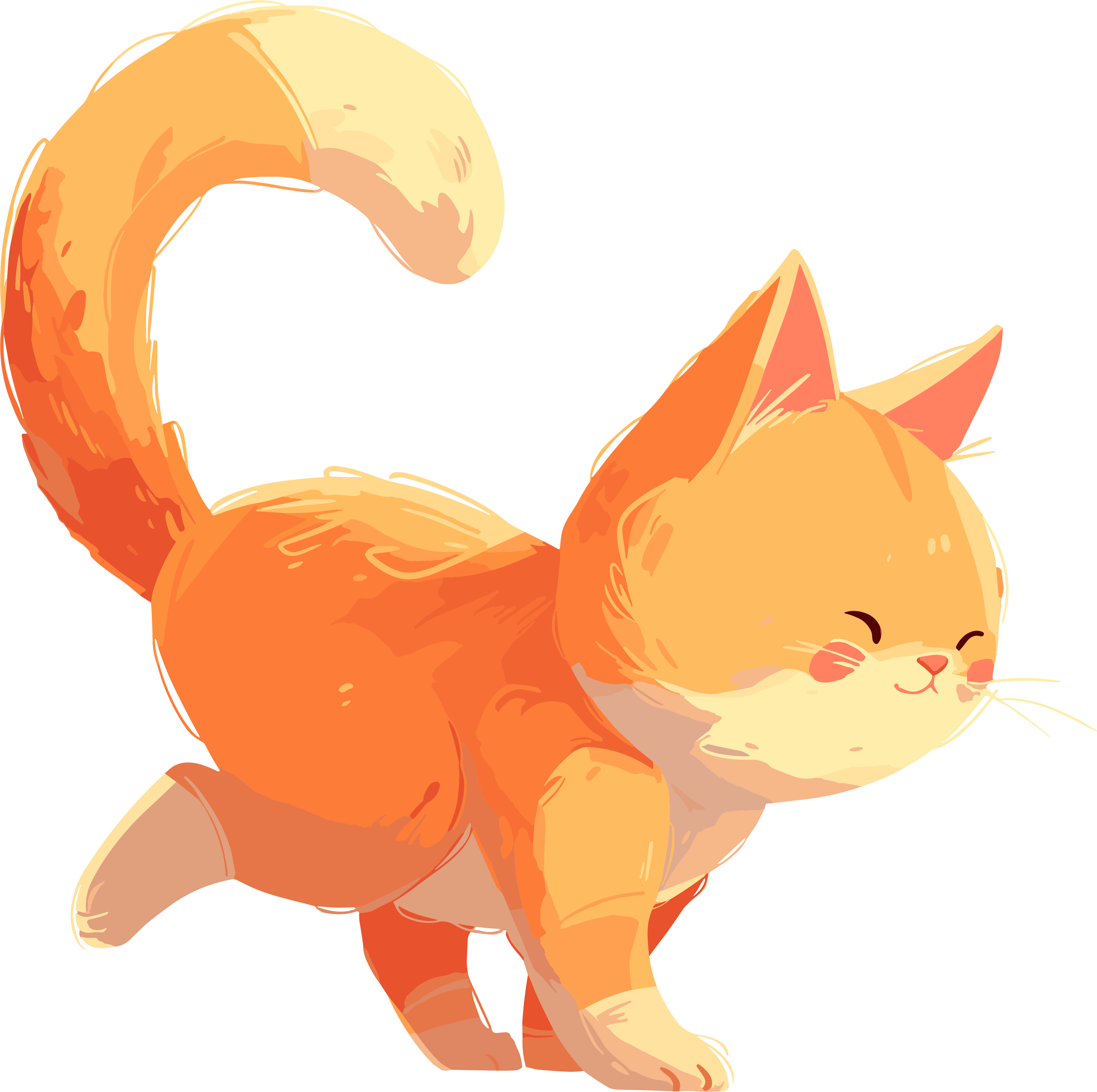 Cat doodle material