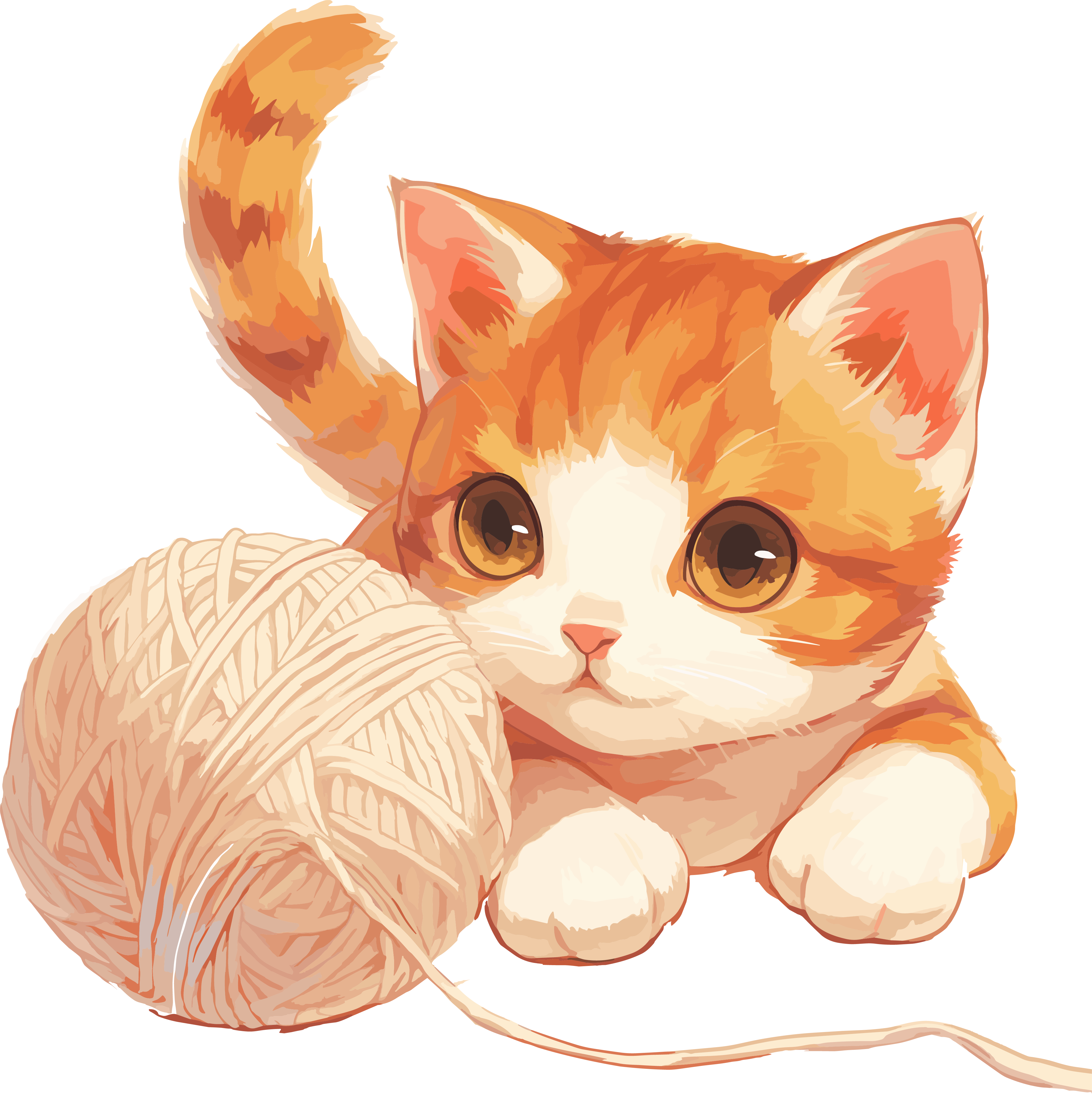 Cute cat pet materials