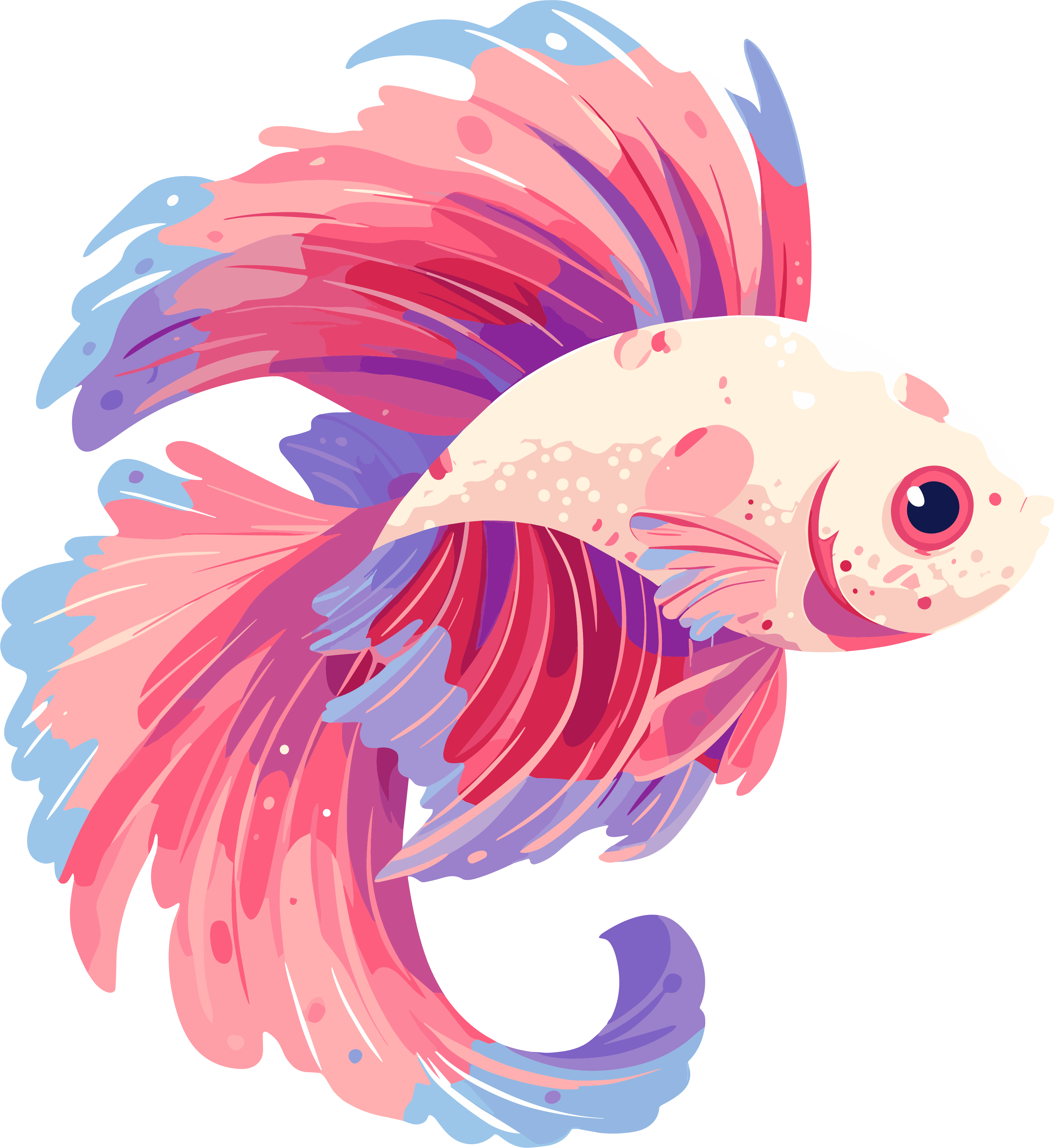Ocean Butterfly Fish PNG Illustration