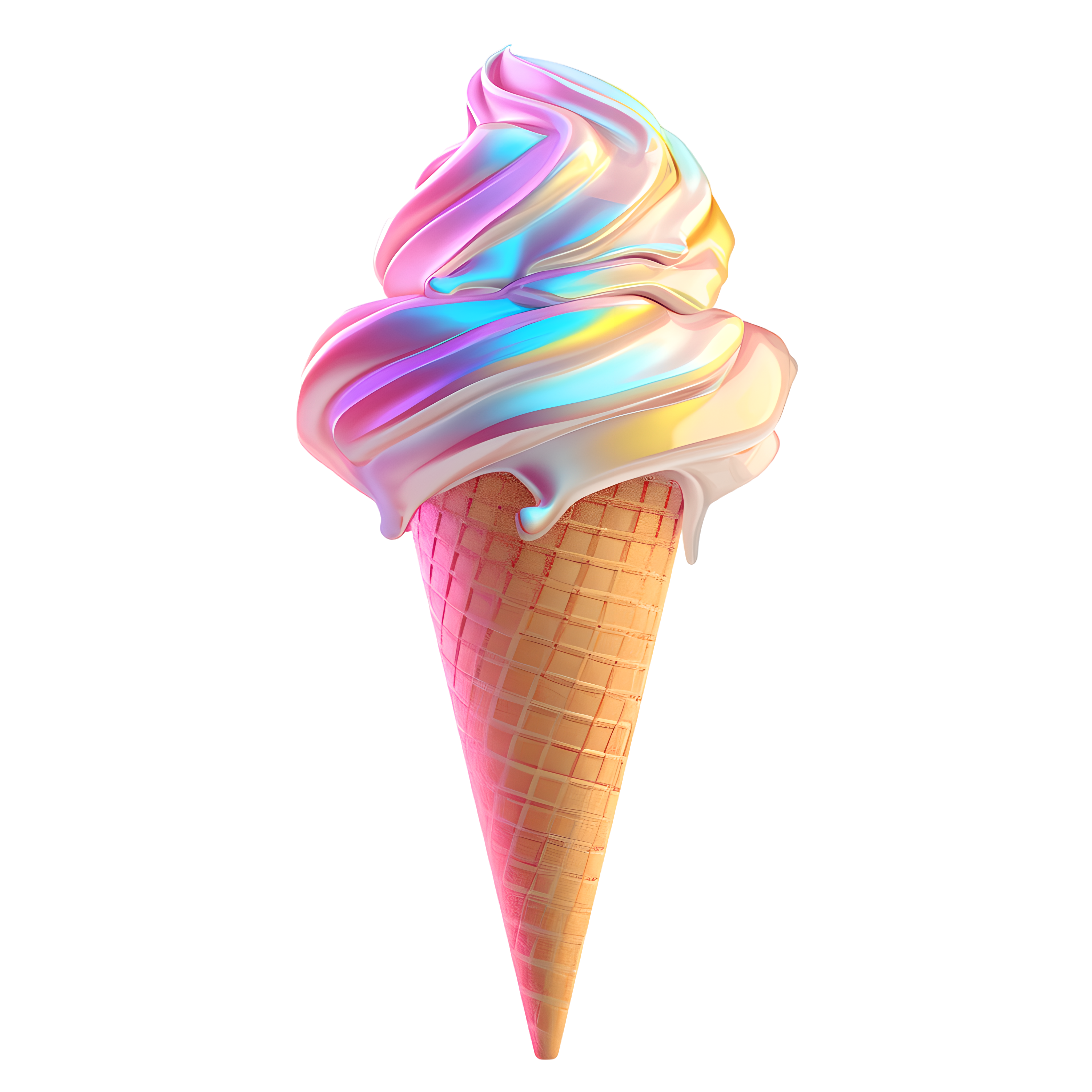 3D Ice Cream Aesthetic Material