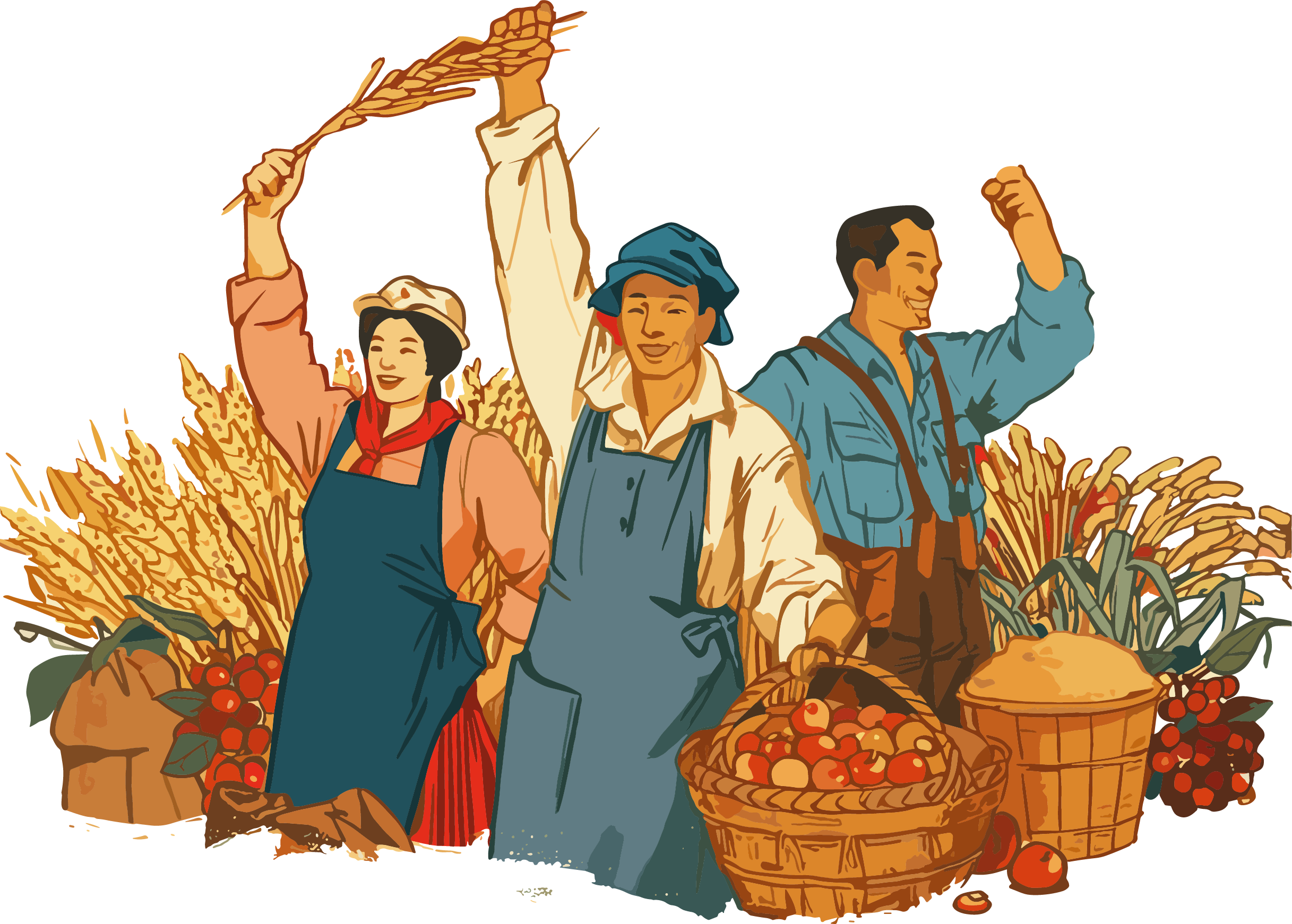 Labor Day retro design elements