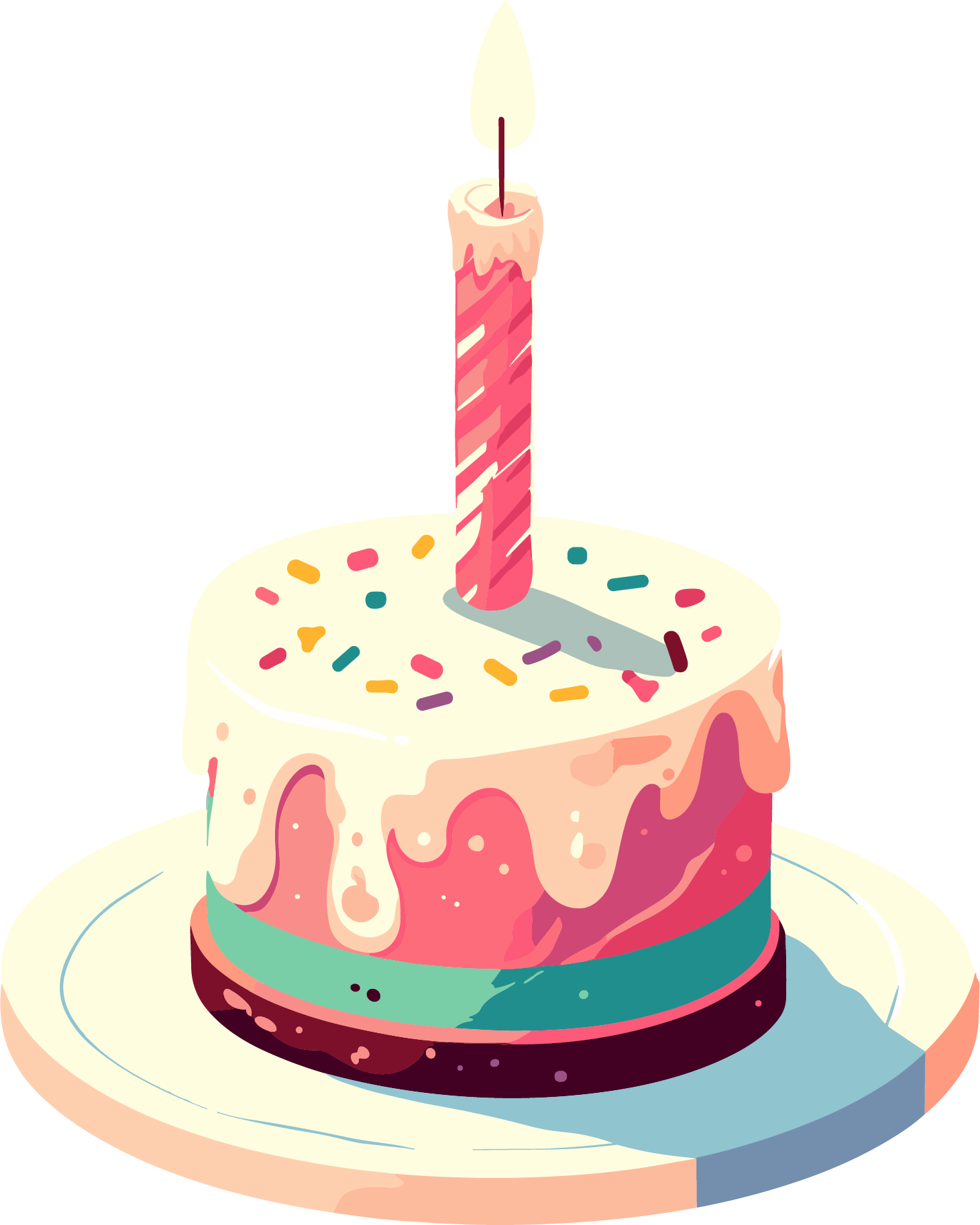 Commercially usable graphic materials for cakes