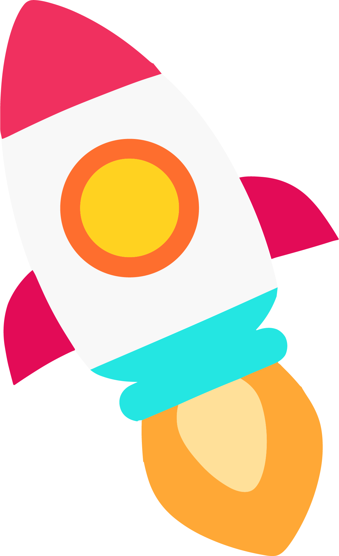 Rocket icon creative material