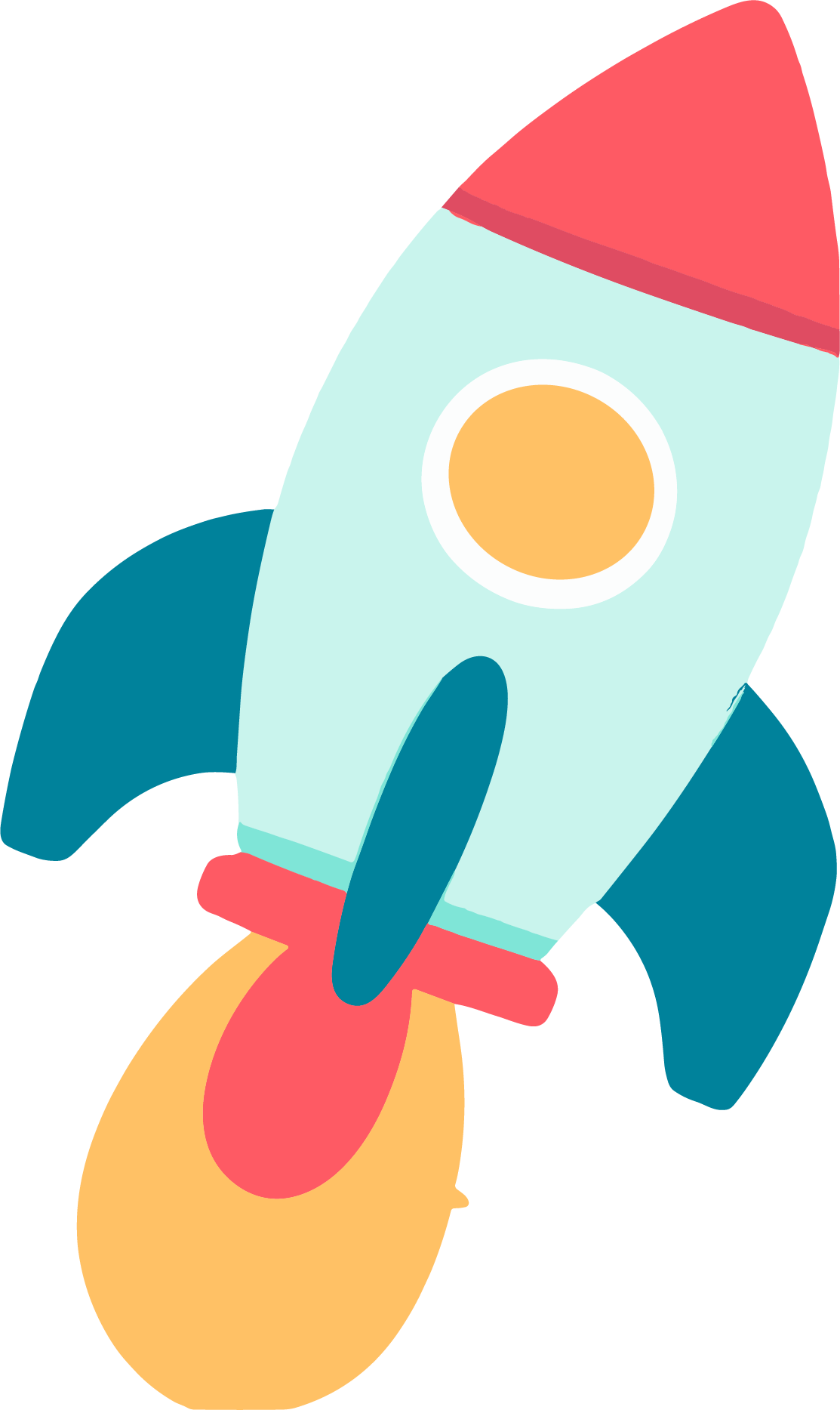 Rocket icon illustration