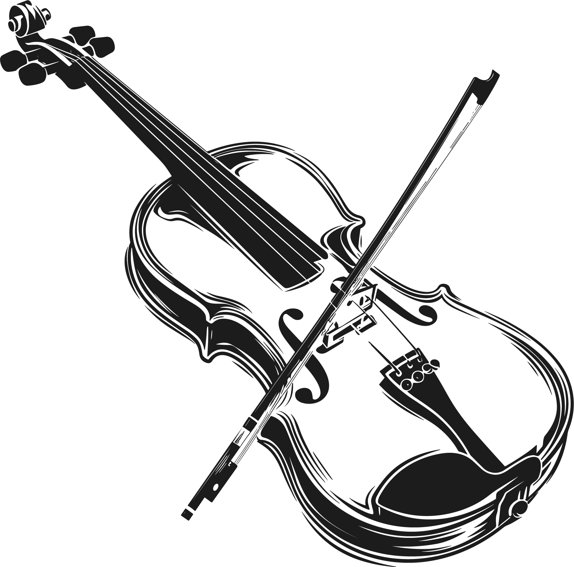 Violin Pure Simple Illustration